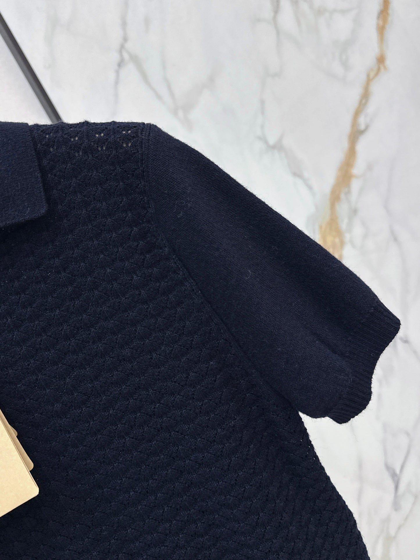 26SS NEUE Strick-Poloshirts