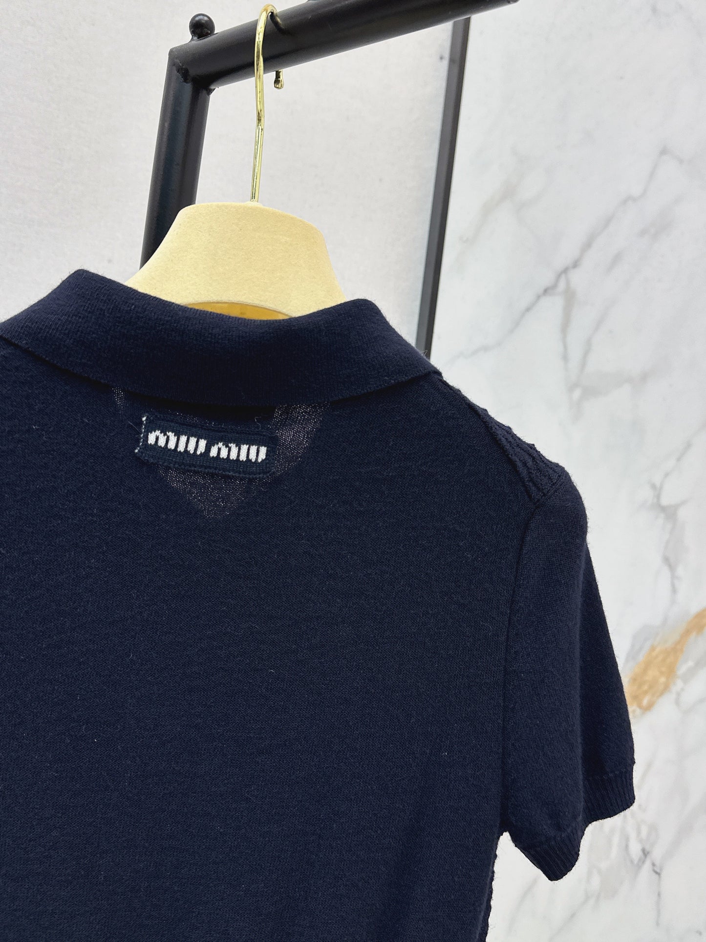 26SS NEUE Strick-Poloshirts
