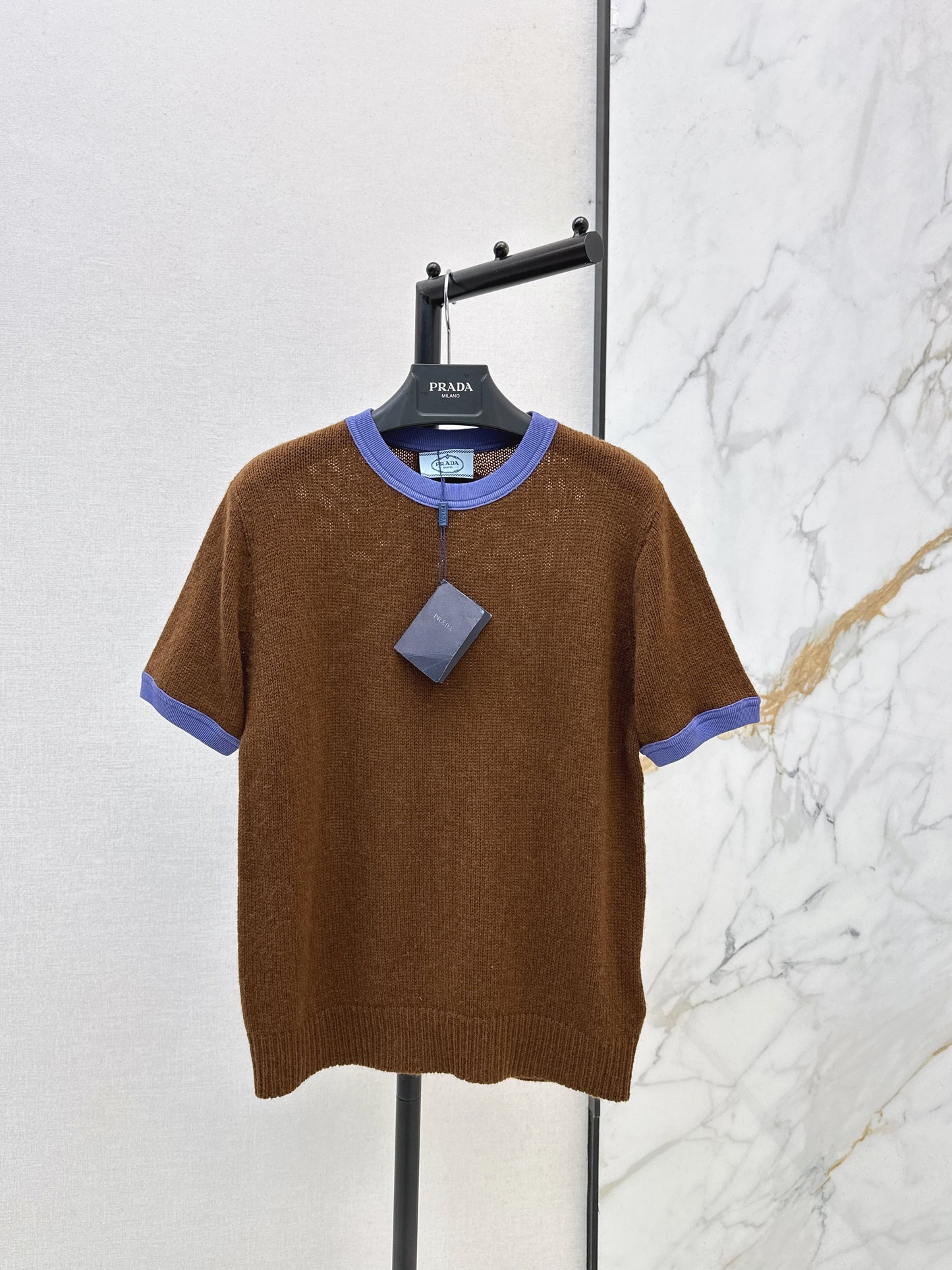 26SS NEUER Kaschmir-Kurzarmpullover