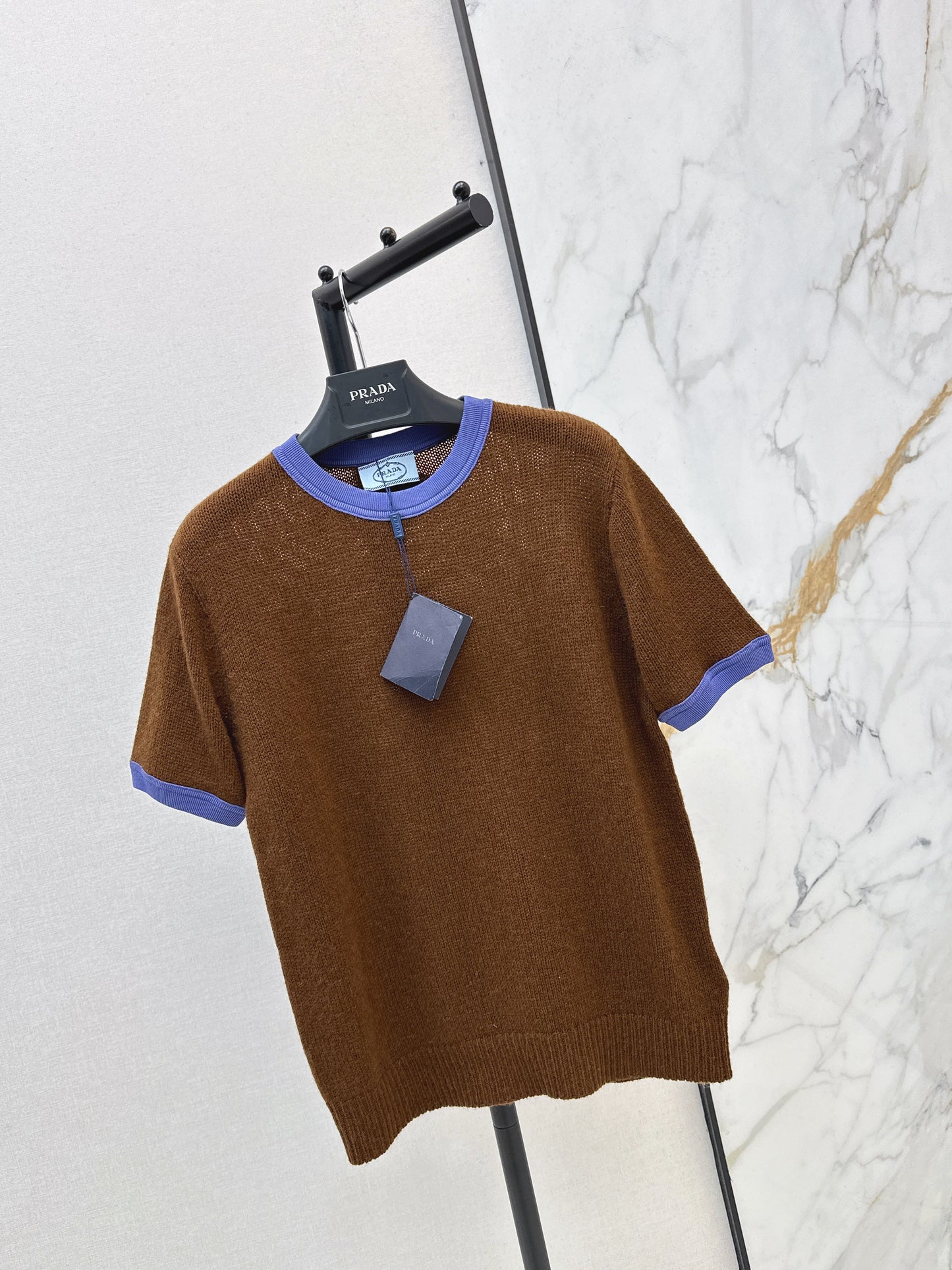 26SS NEUER Kaschmir-Kurzarmpullover