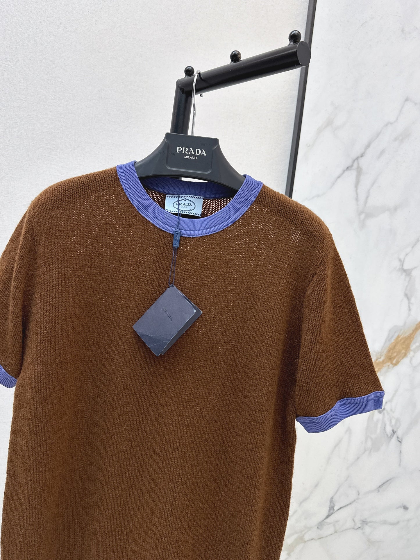 26SS NEUER Kaschmir-Kurzarmpullover