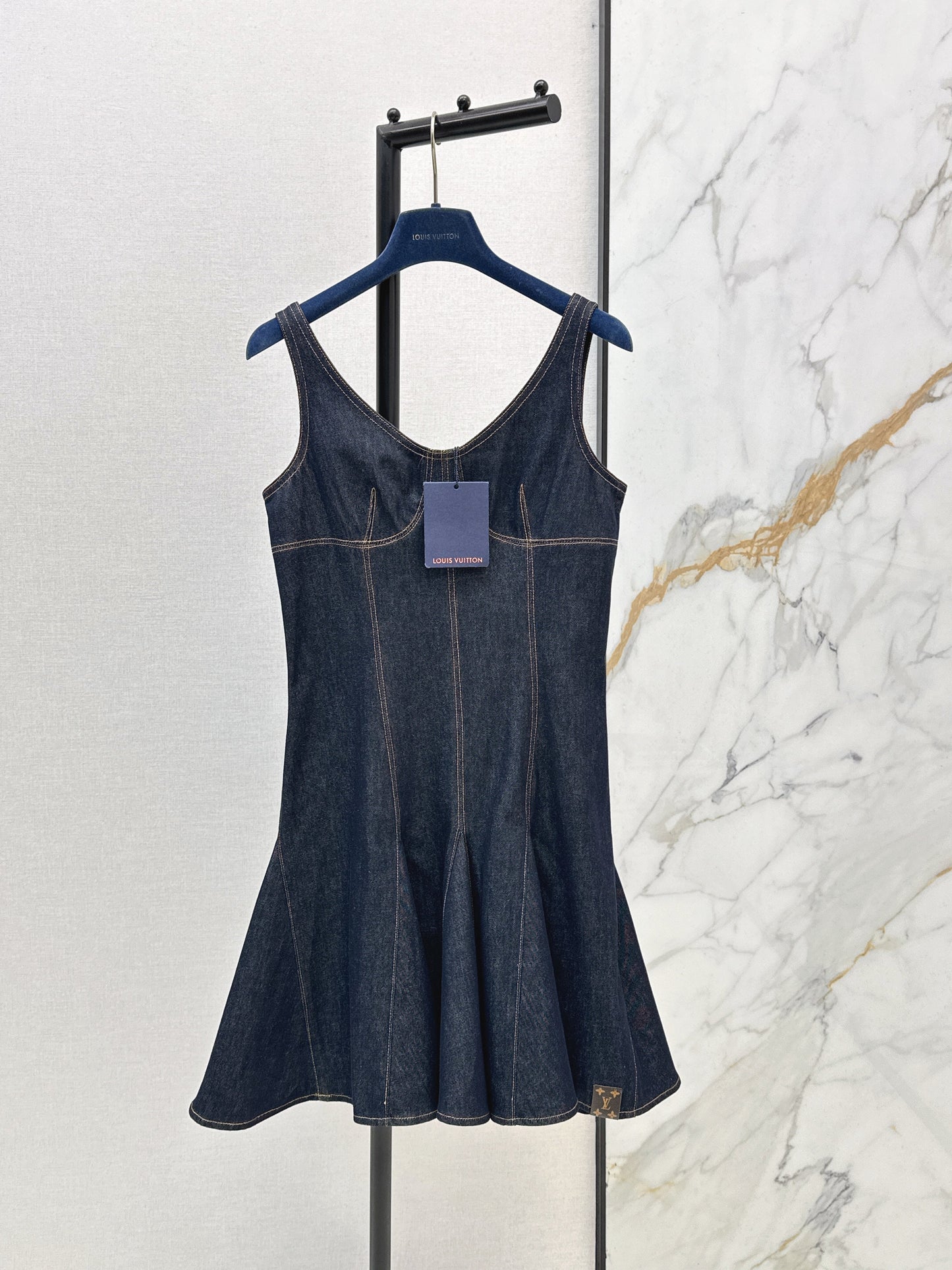 26SS NEW denim v-neck dress