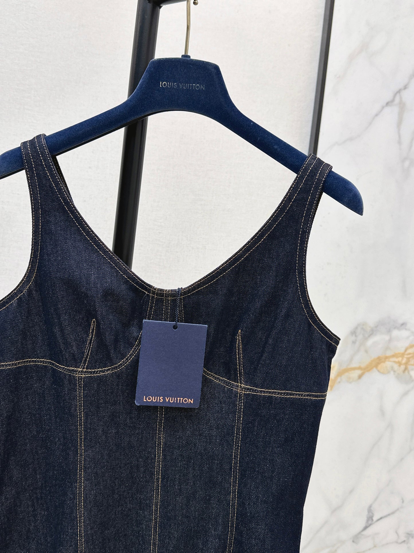 26SS NEW denim v-neck dress