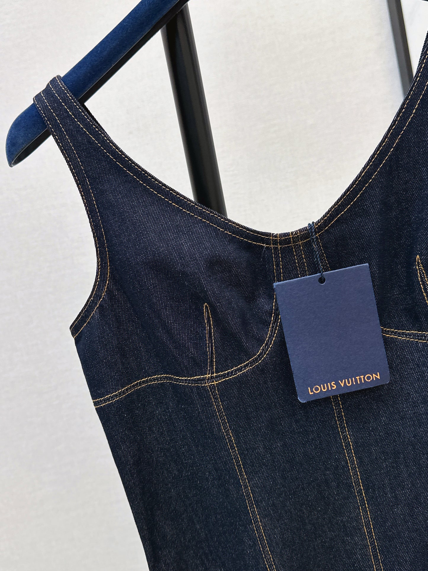 26SS NEW denim v-neck dress