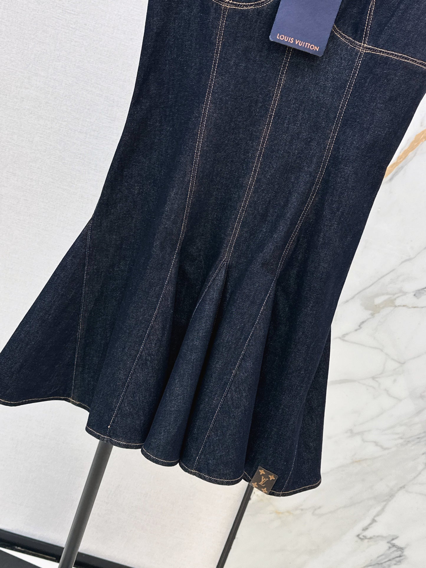 26SS NEW denim v-neck dress
