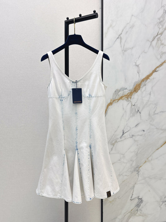 26SS NEW denim v-neck dress
