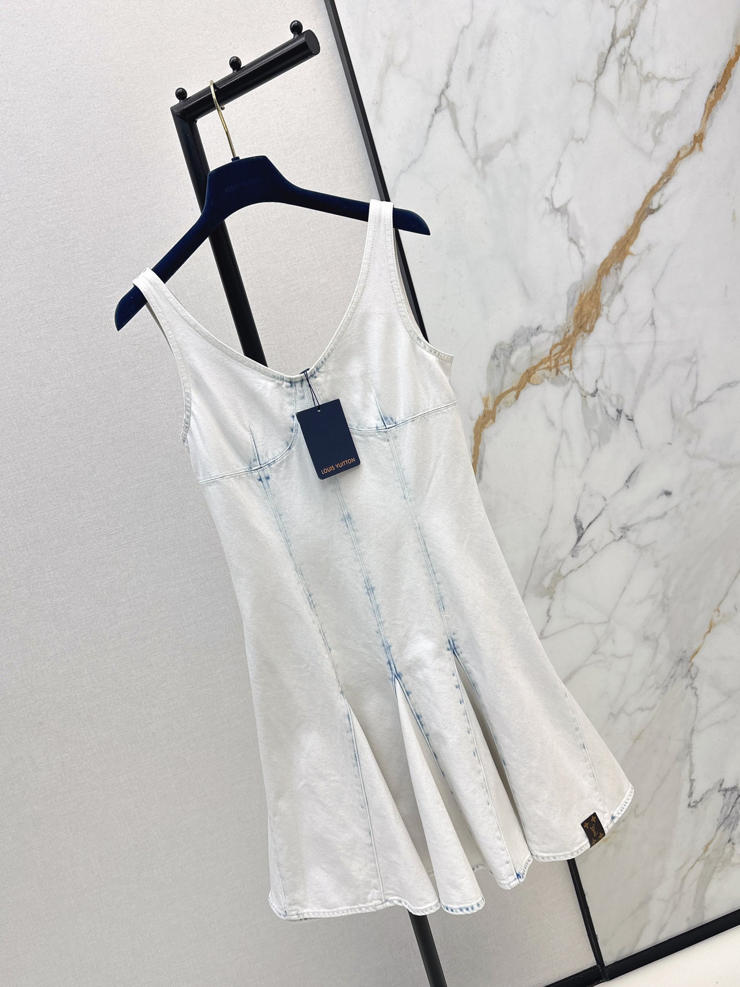 26SS NEW denim v-neck dress