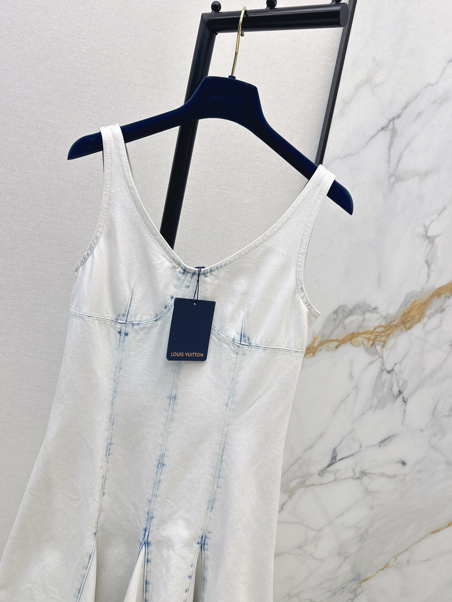 26SS NEW denim v-neck dress