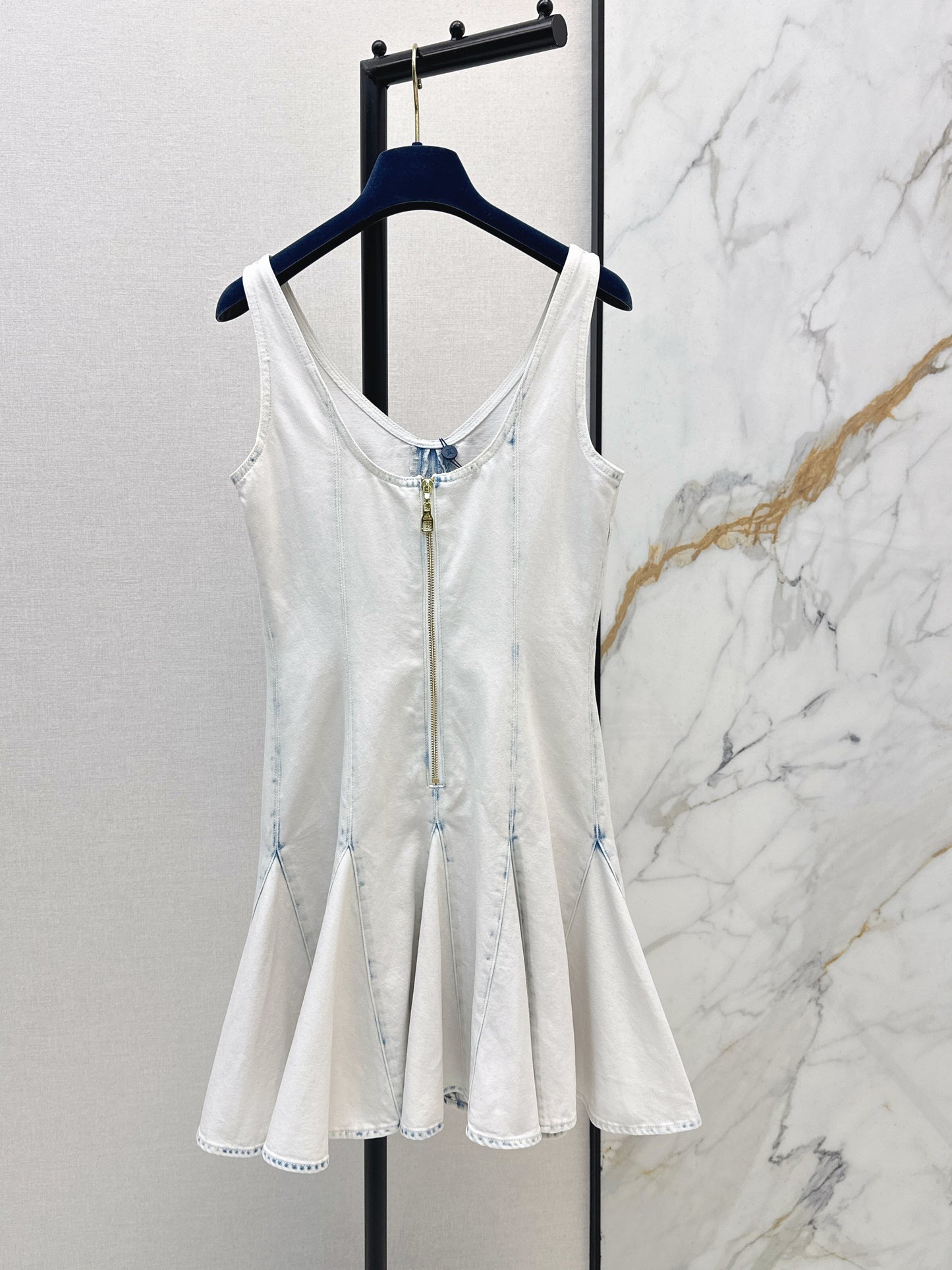 26SS NEW denim v-neck dress