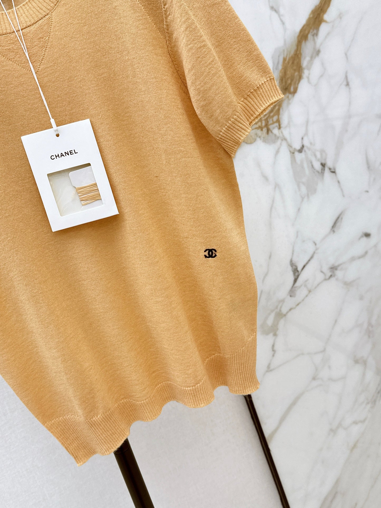 26SS NEUER Kurzarmstrickpullover