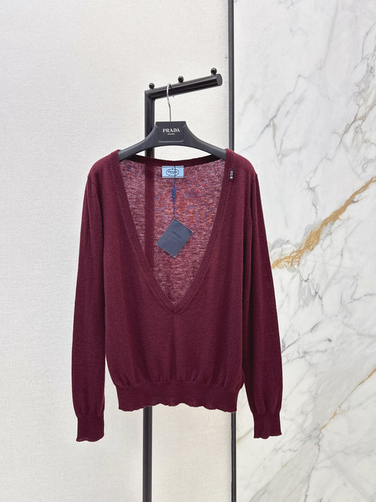26SS NEW v-neck cashmere sweater