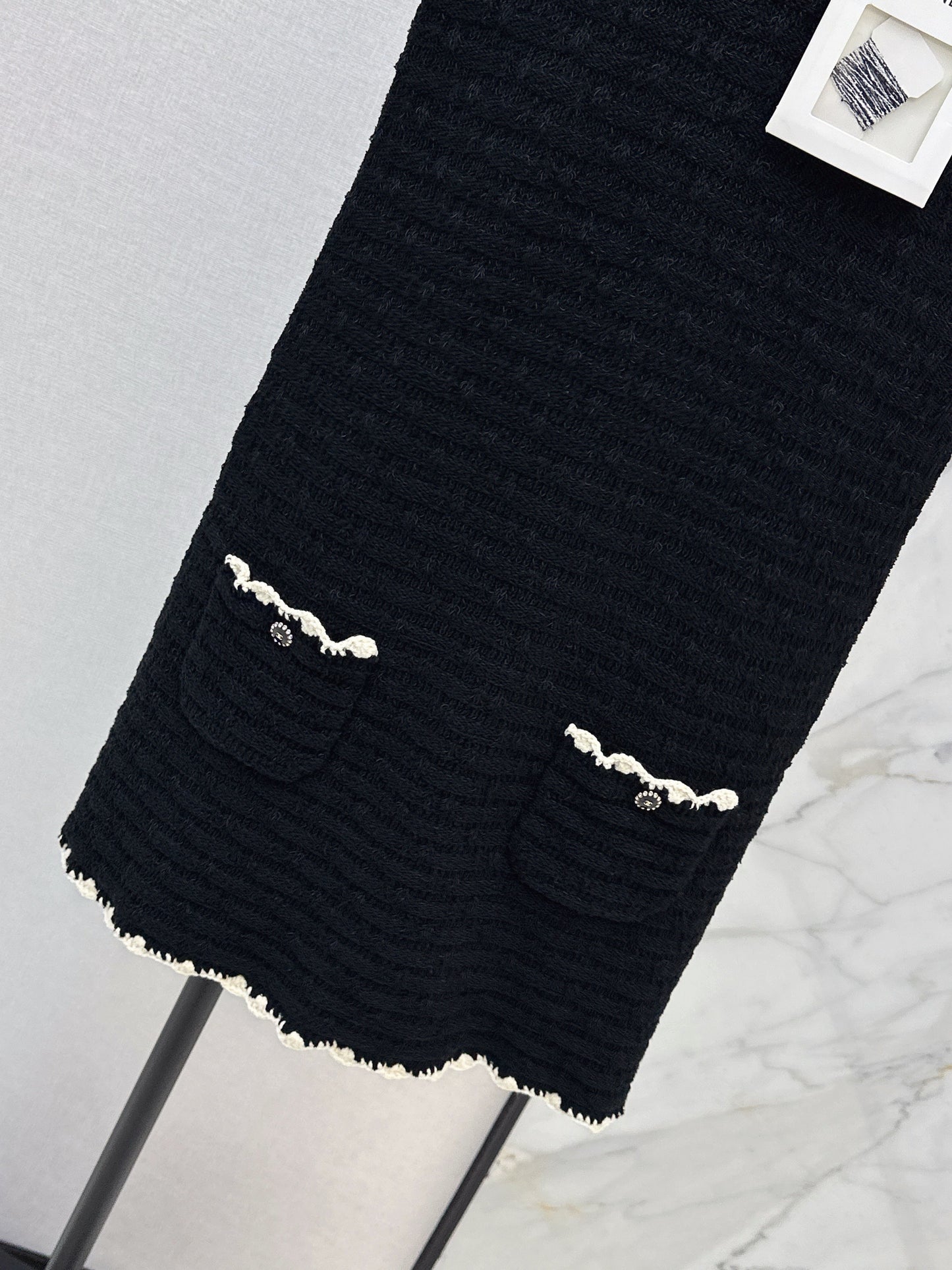 26SS NEW woven knitted sleeveless dress