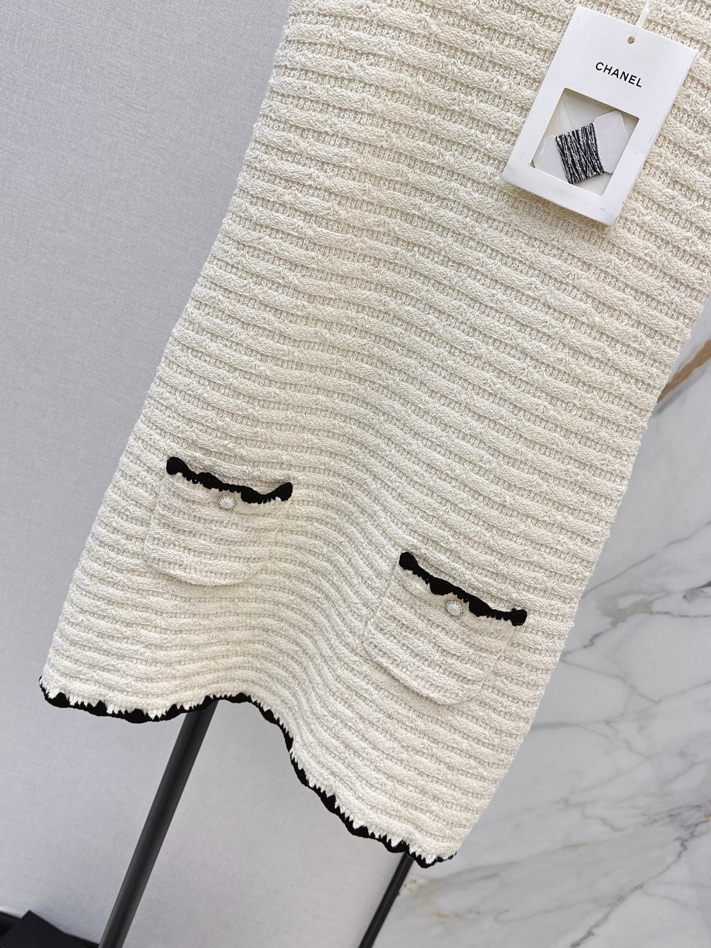 26SS NEW woven knitted sleeveless dress