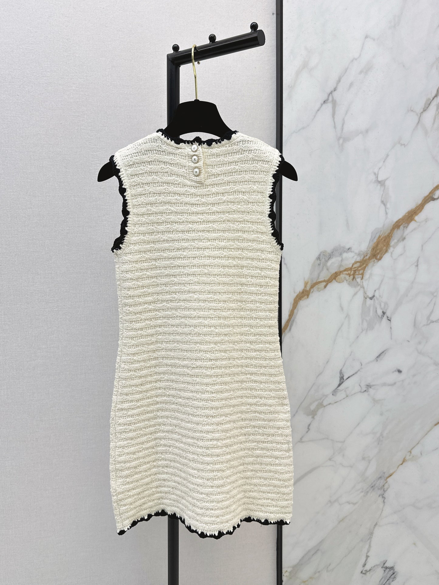 26SS NEW woven knitted sleeveless dress