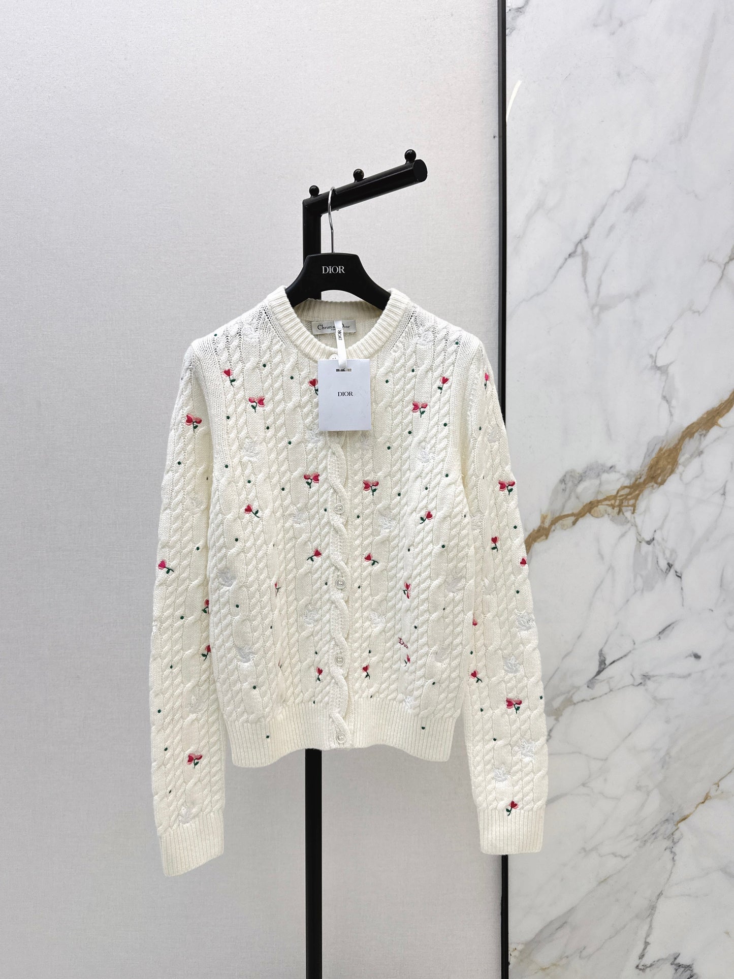 26SS NEW embroidery knitted cardigan