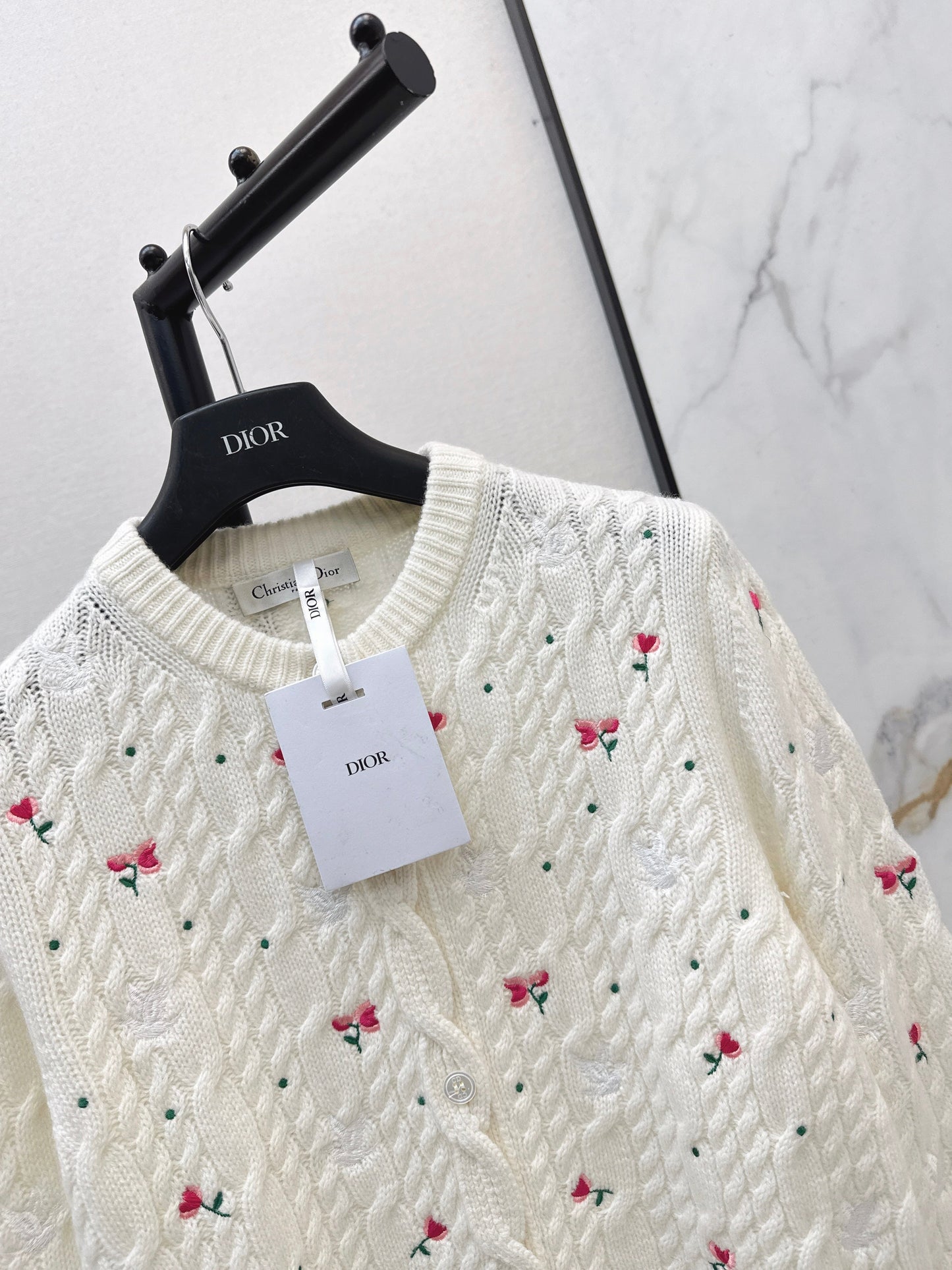 26SS NEW embroidery knitted cardigan
