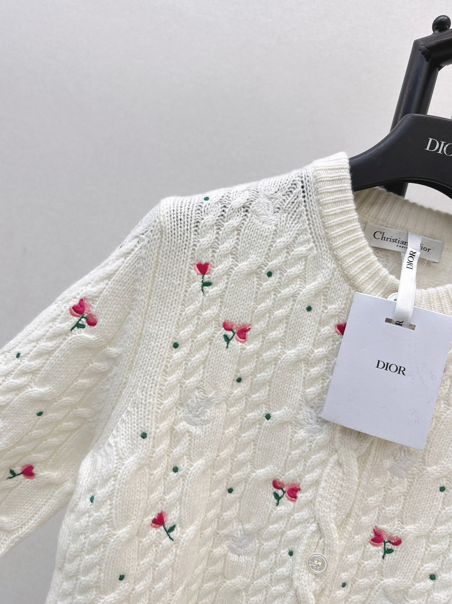 26SS NEW embroidery knitted cardigan