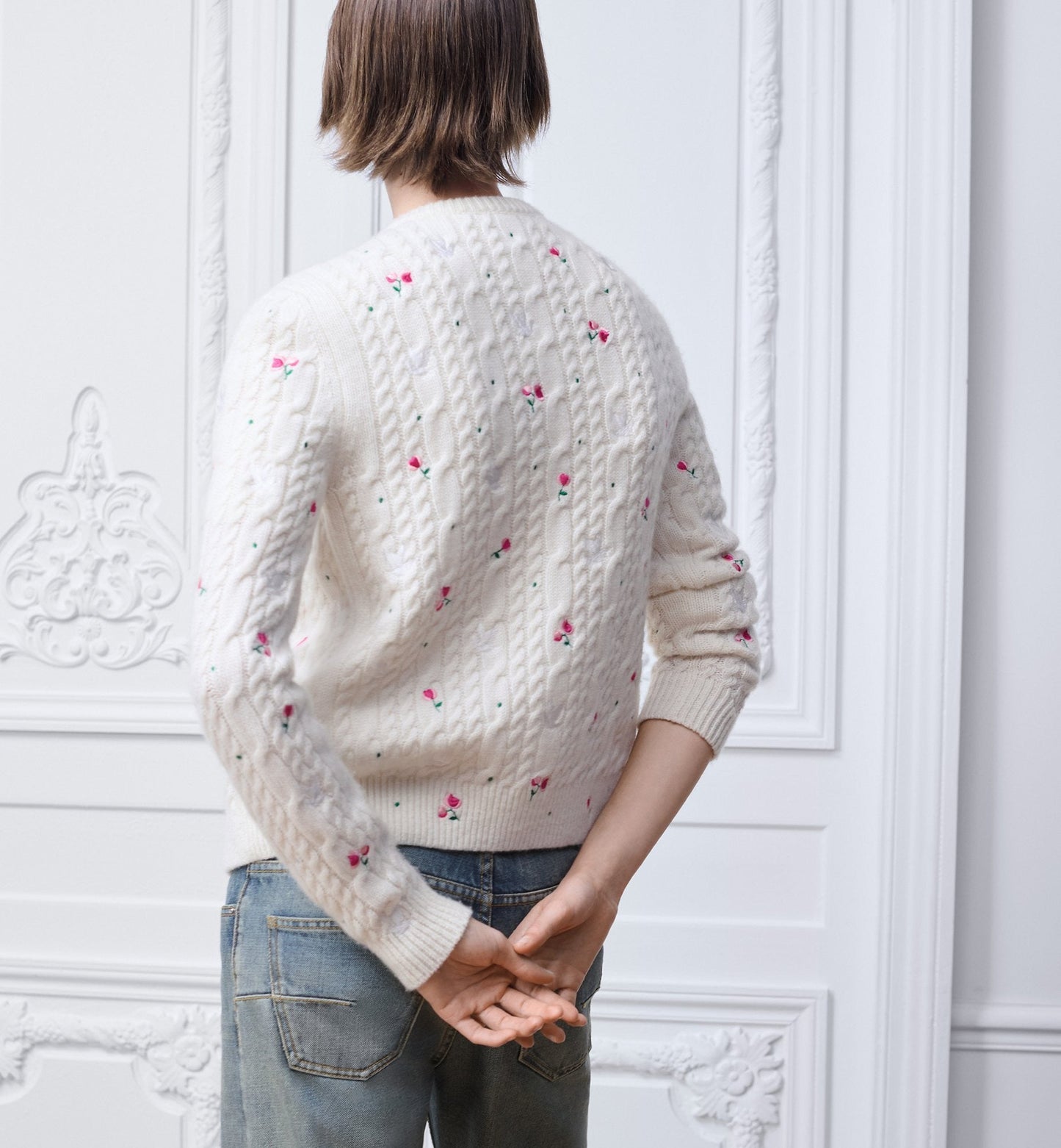 26SS NEW embroidery knitted cardigan