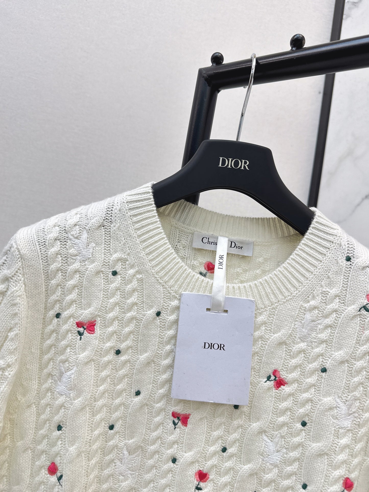 26SS NEW embroidery short sleeve knitwear