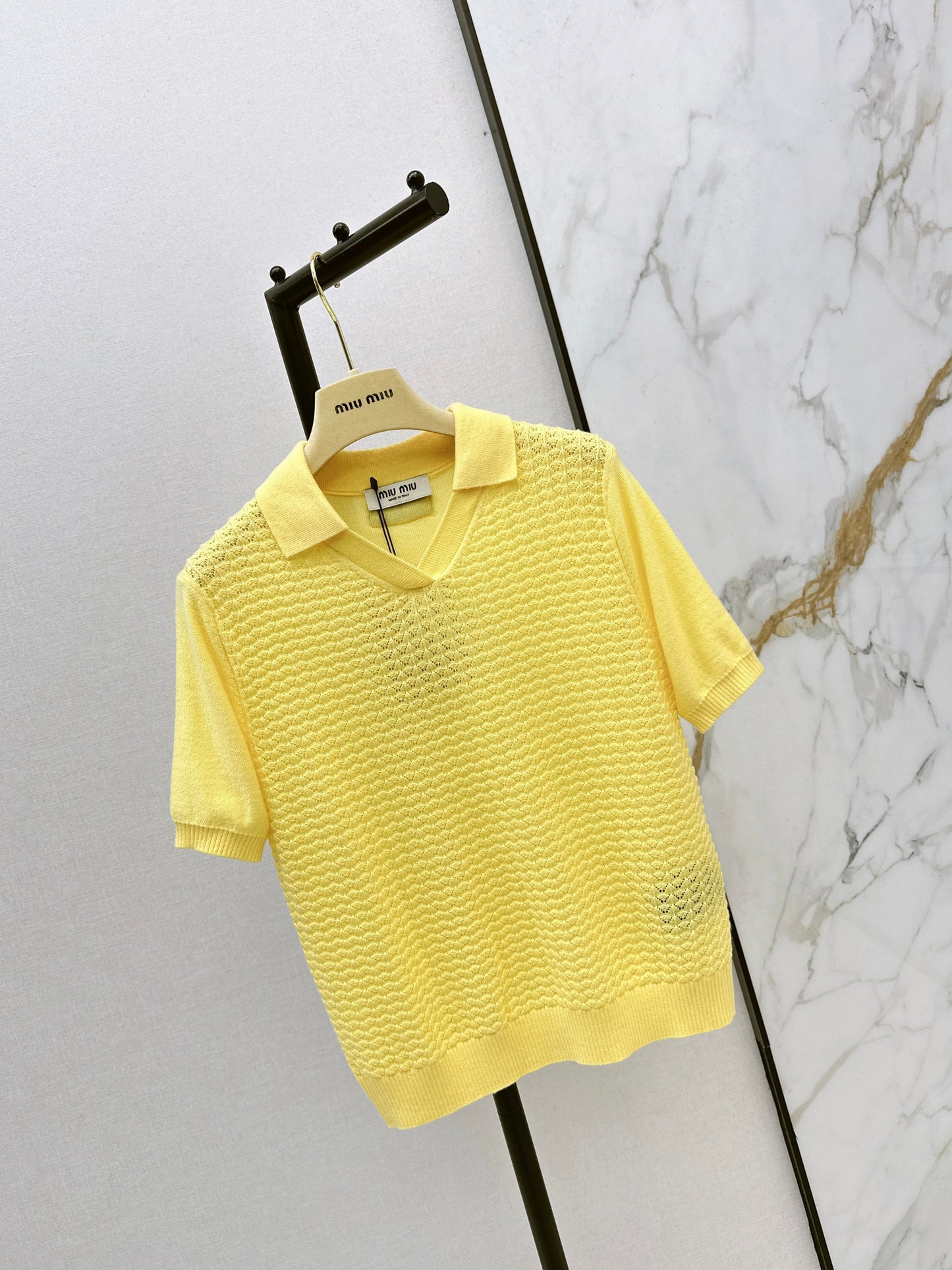 26SS NEUER Polo-Strickpullover