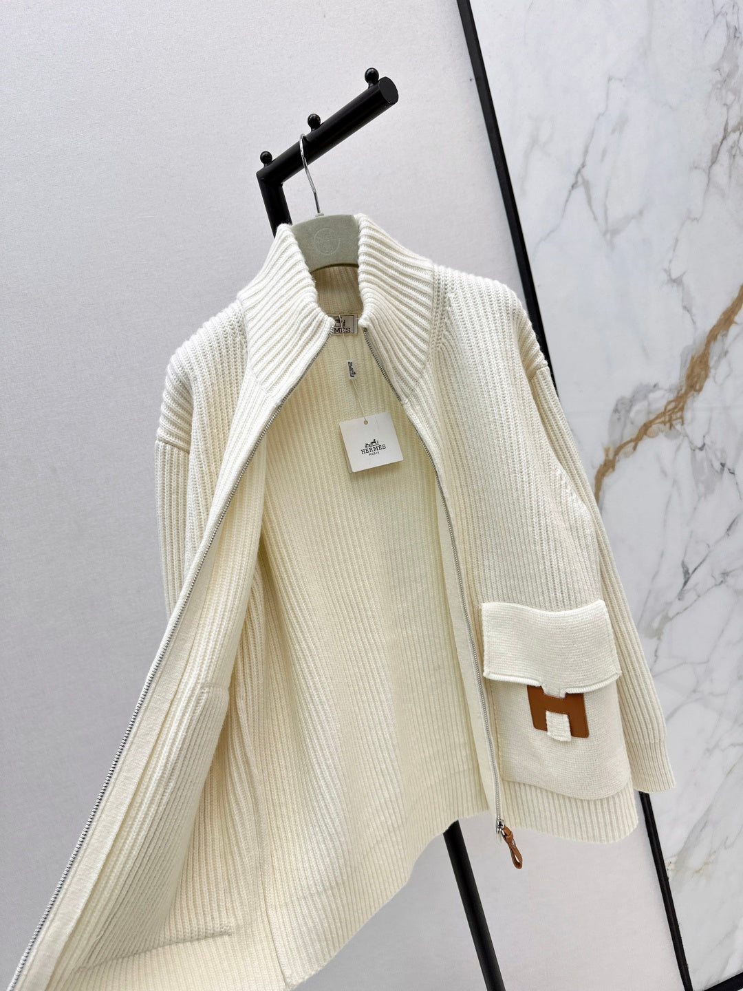 🔥Highest Quality🔥26SS NEW Classic H pattern decorative pocket wool knitted cardigan