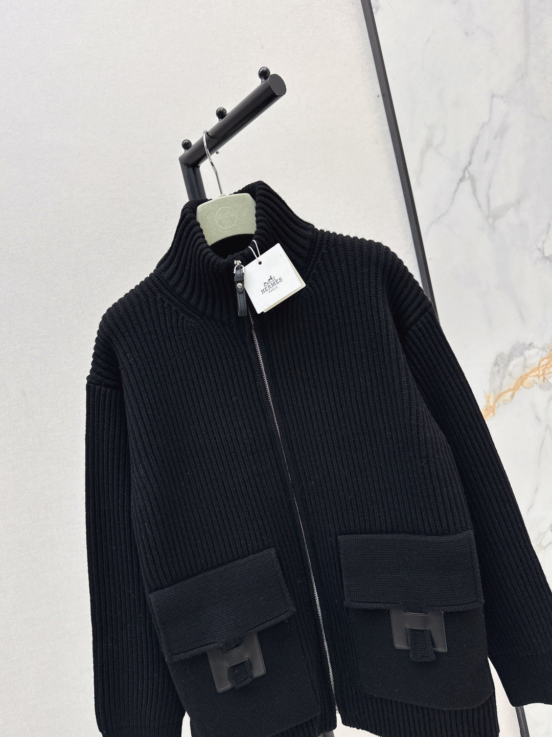 🔥Highest Quality🔥26SS NEW Classic H pattern decorative pocket wool knitted cardigan