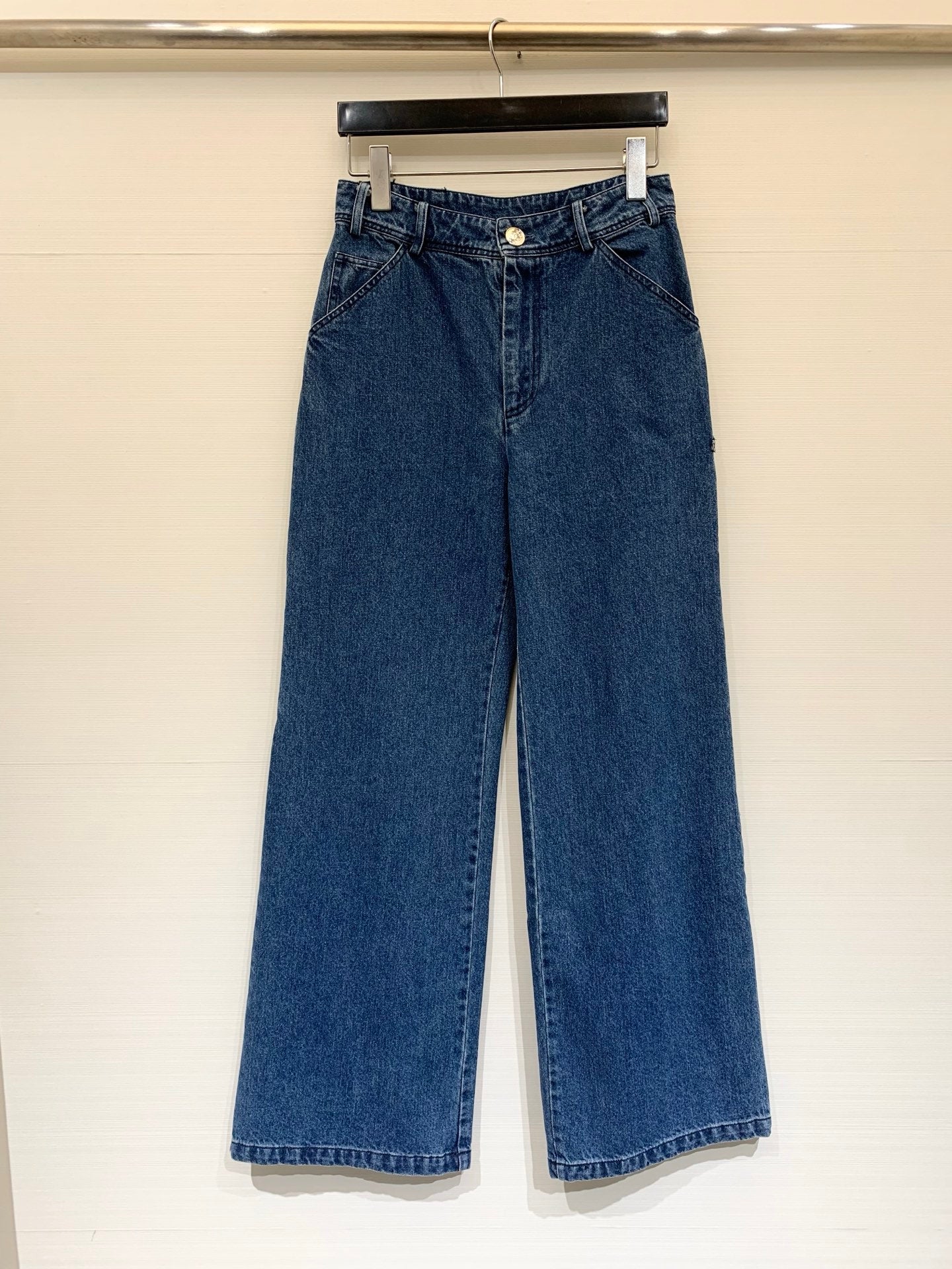 🔥Höchste Qualität🔥26SS NEUER heißer Stil Advanced Custom Distressed Washed Blue Straight Jeans