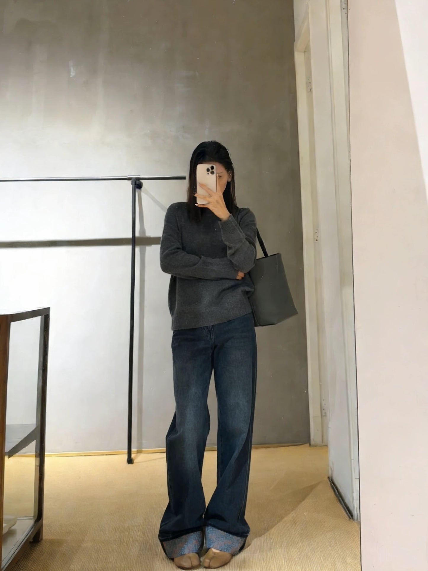🔥HOT🔥 26SS NEW High-end customized high-waisted wide-leg jeans