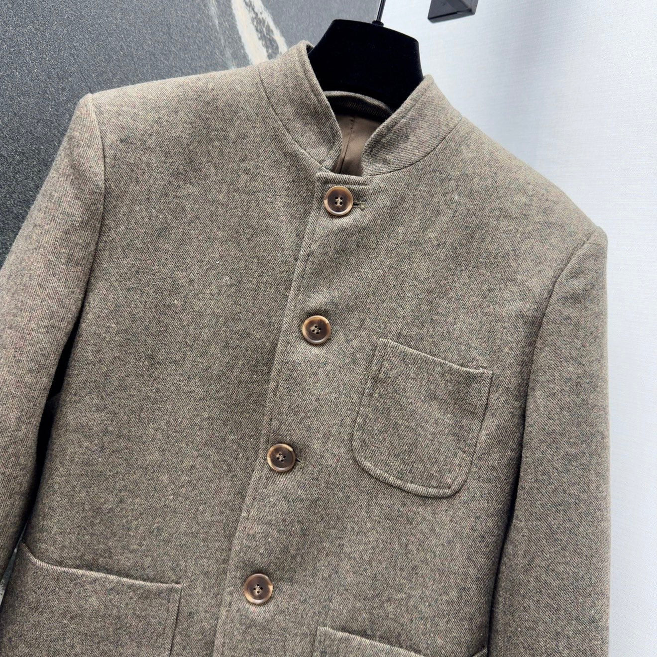 26SS NEW Minimalist and high-end stand-up collar jacket