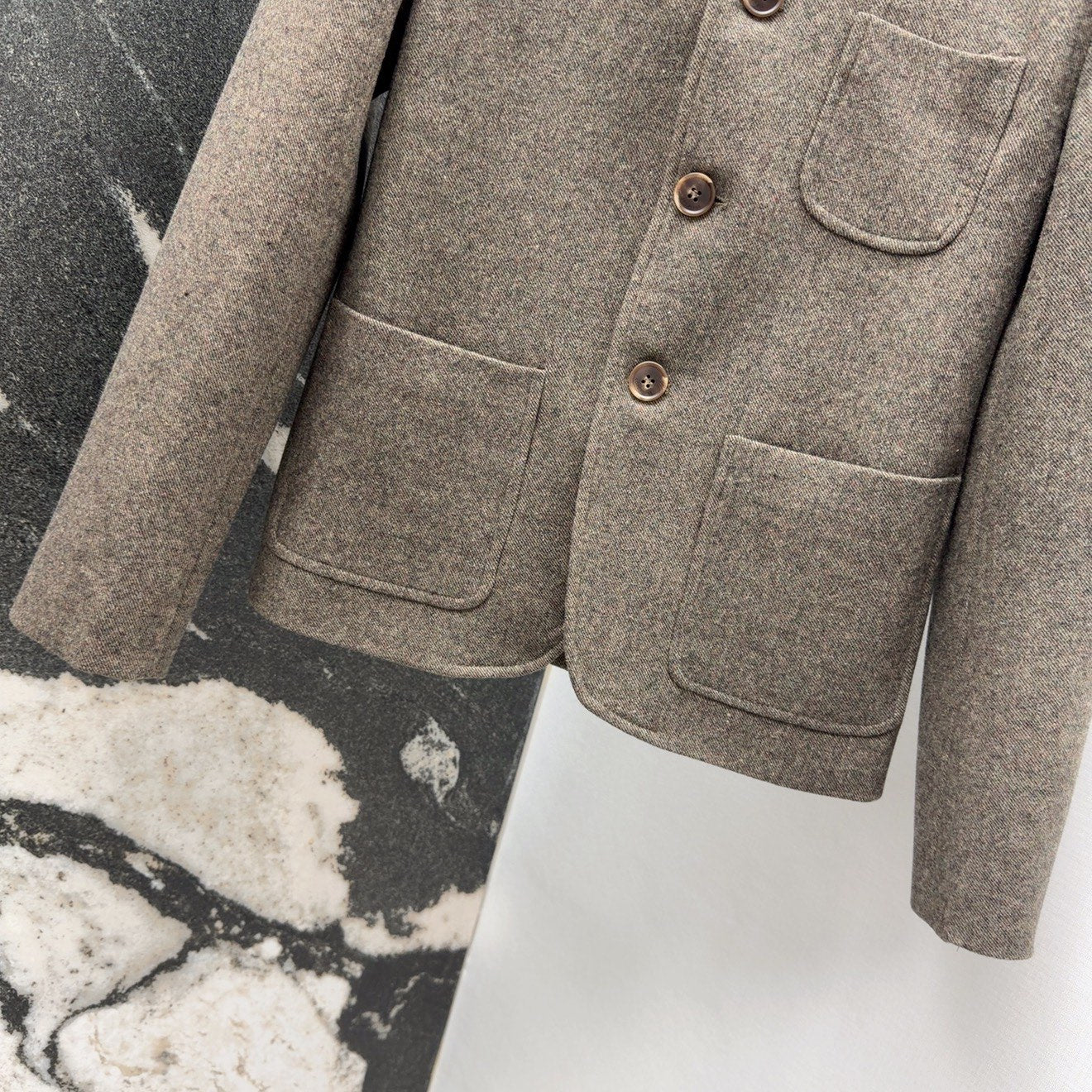 26SS NEW Minimalist and high-end stand-up collar jacket