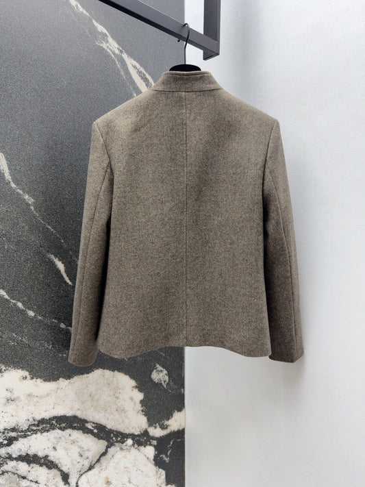 26SS NEW Minimalist and high-end stand-up collar jacket