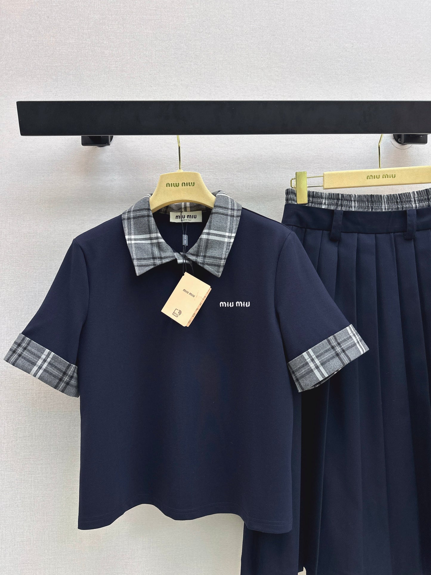 26SS NEW polo shirt+pleated skirts