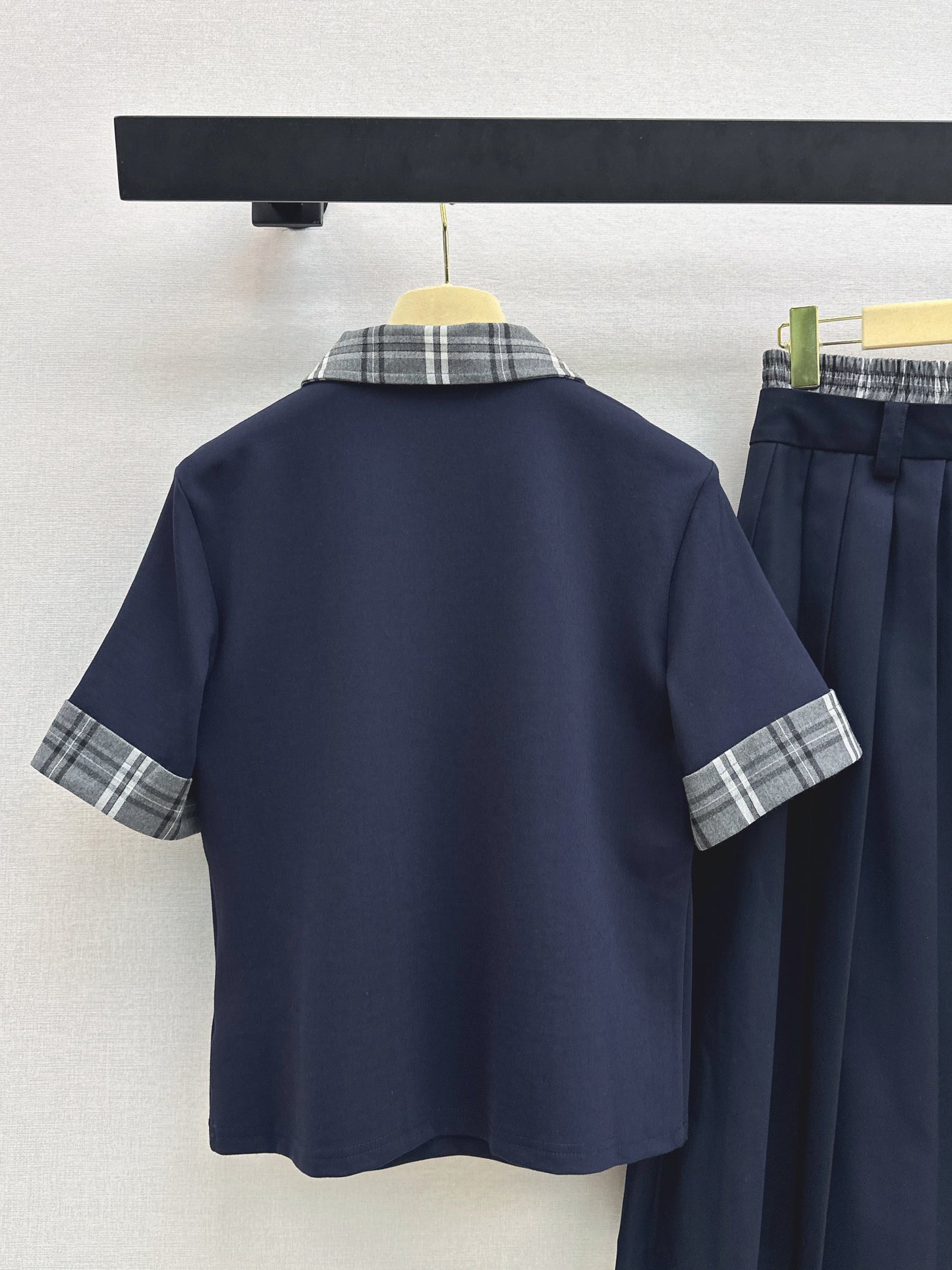 26SS NEW polo shirt+pleated skirts