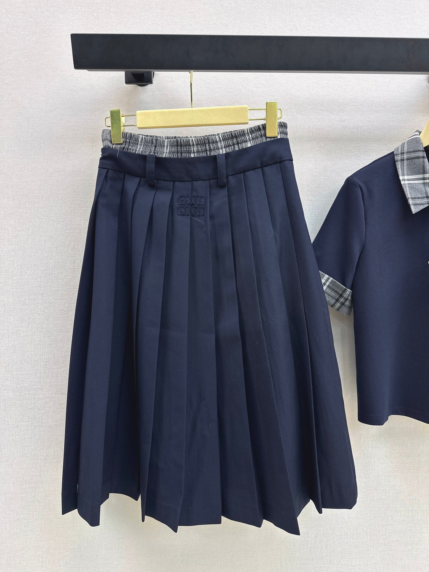 26SS NEW polo shirt+pleated skirts