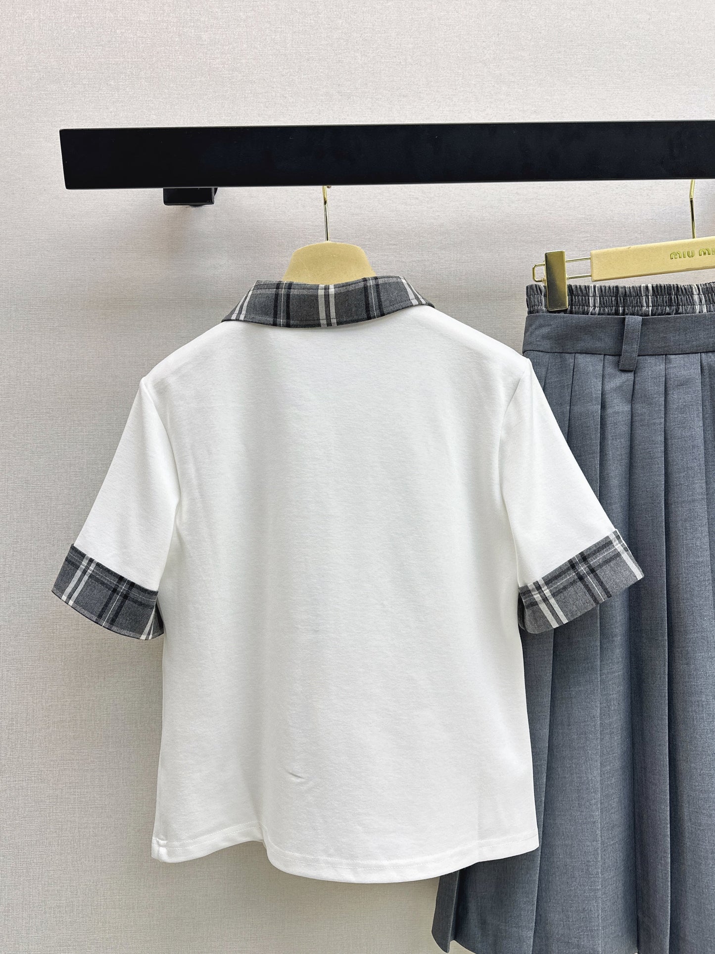 26SS NEW polo shirt+pleated skirts