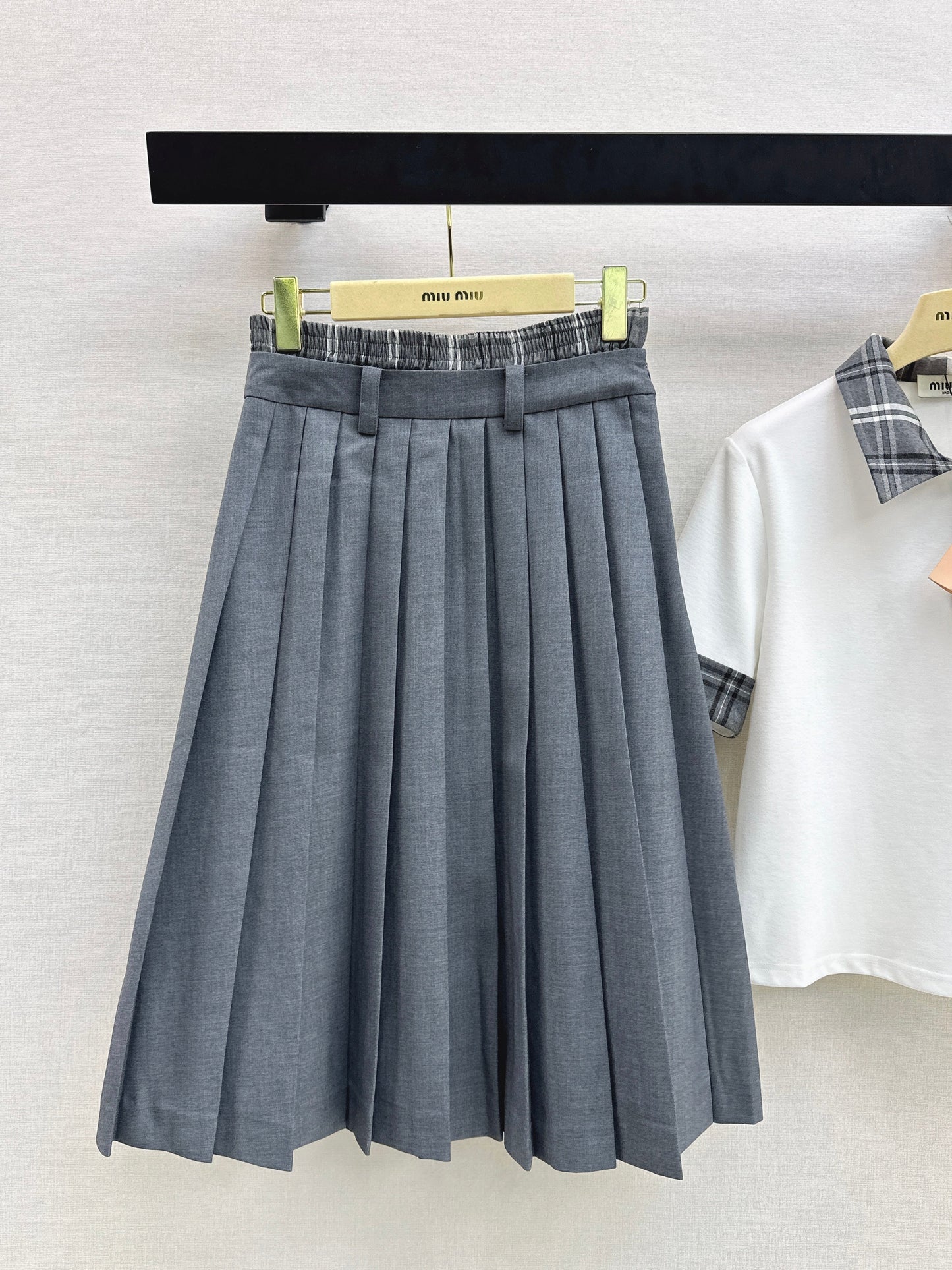 26SS NEW polo shirt+pleated skirts