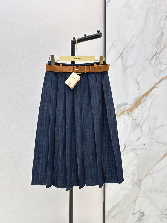 26SS NEW denim skirts with belted