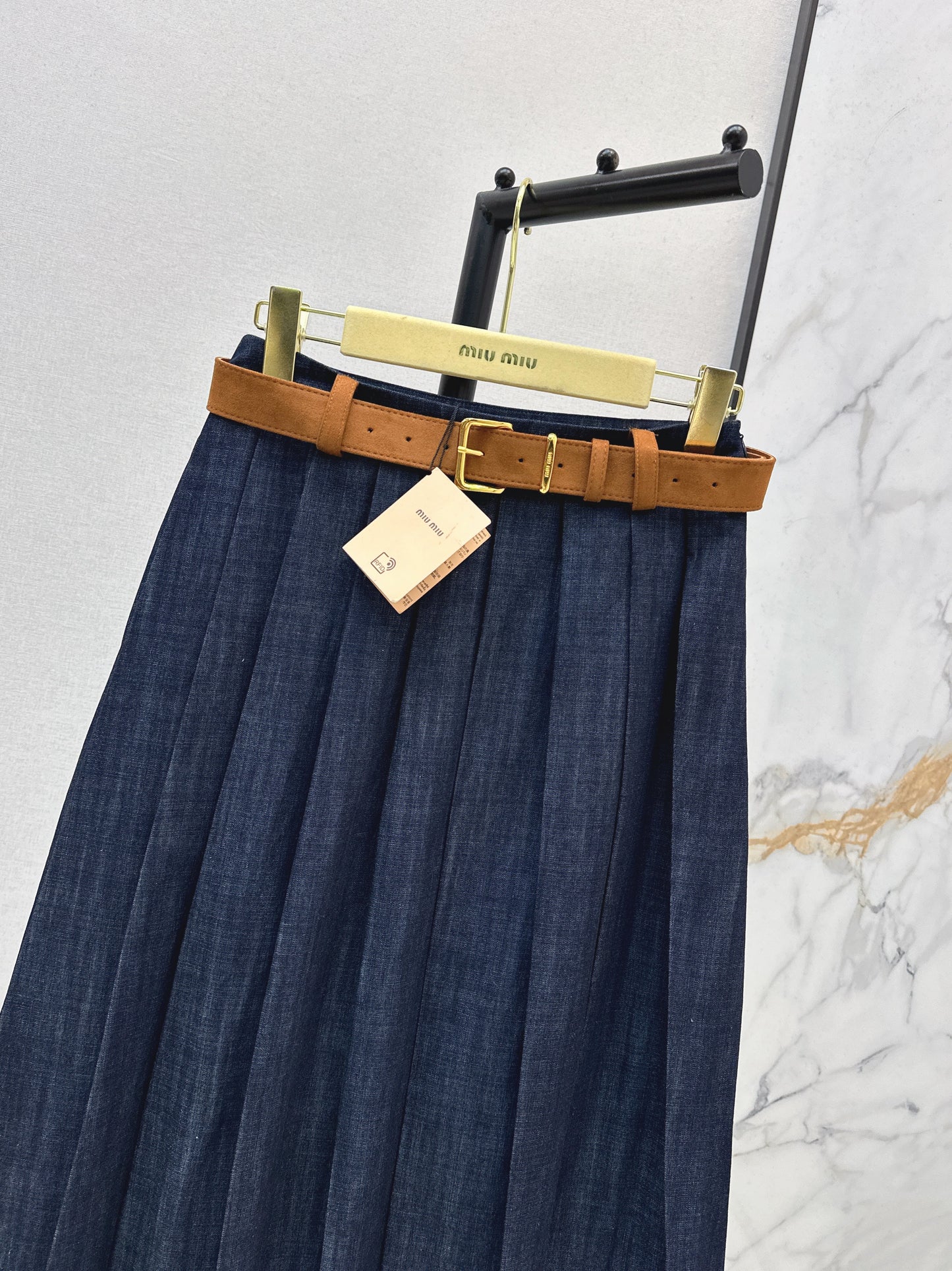 26SS NEW denim skirts with belted