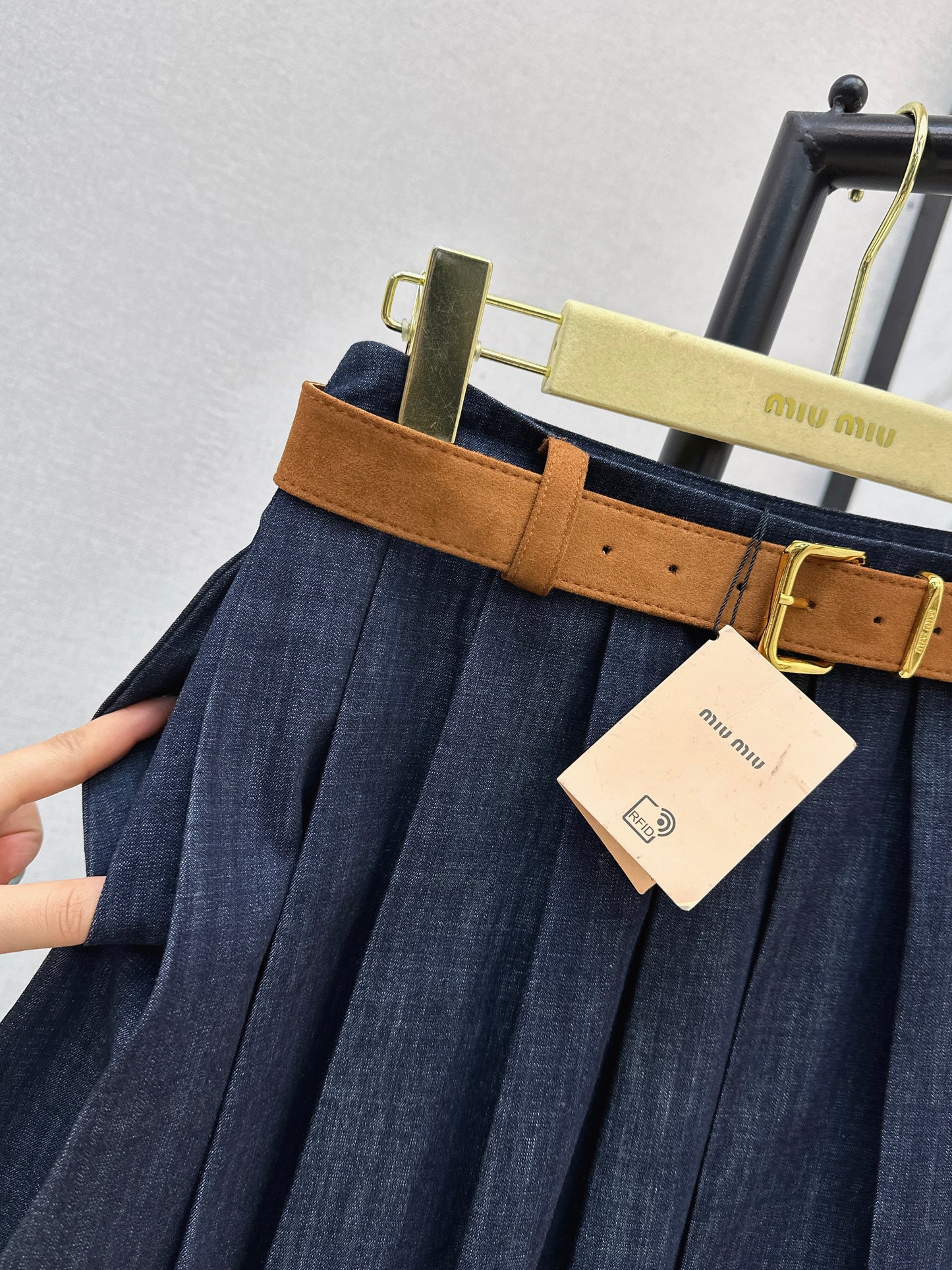 26SS NEW denim skirts with belted
