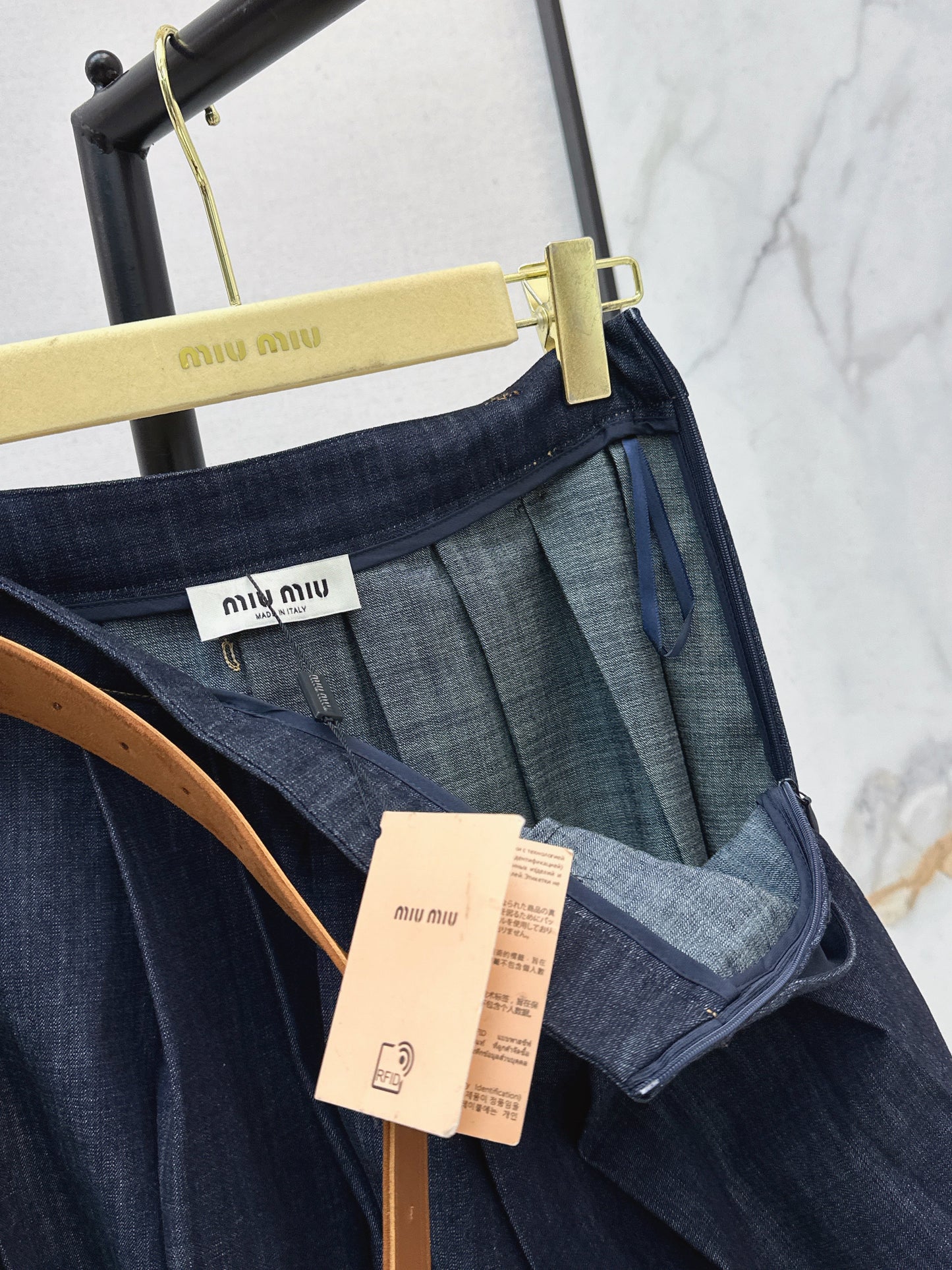 26SS NEW denim skirts with belted