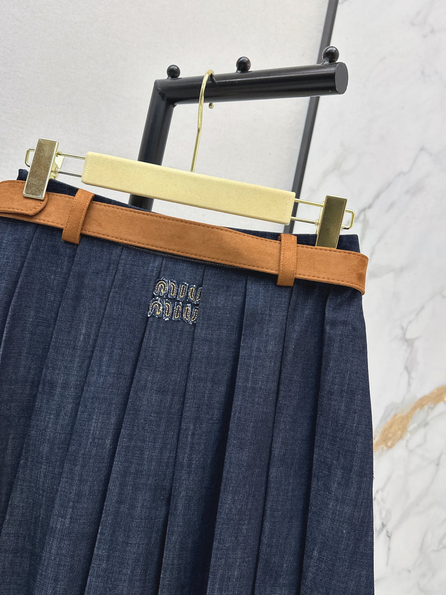 26SS NEW denim skirts with belted