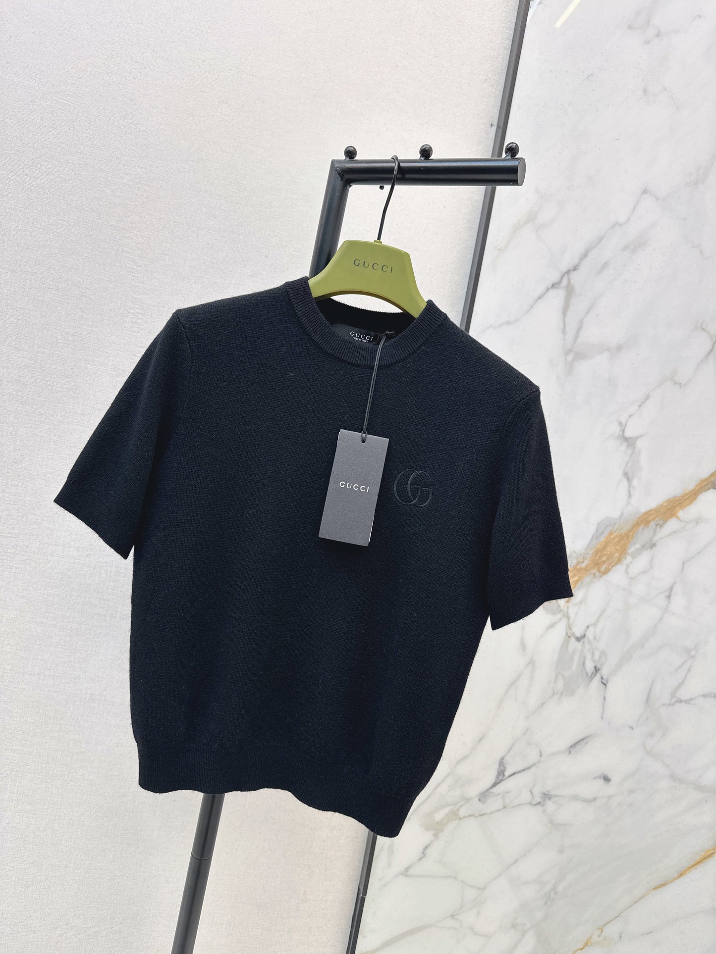 26SS NEUER Woll-Kurzarmpullover