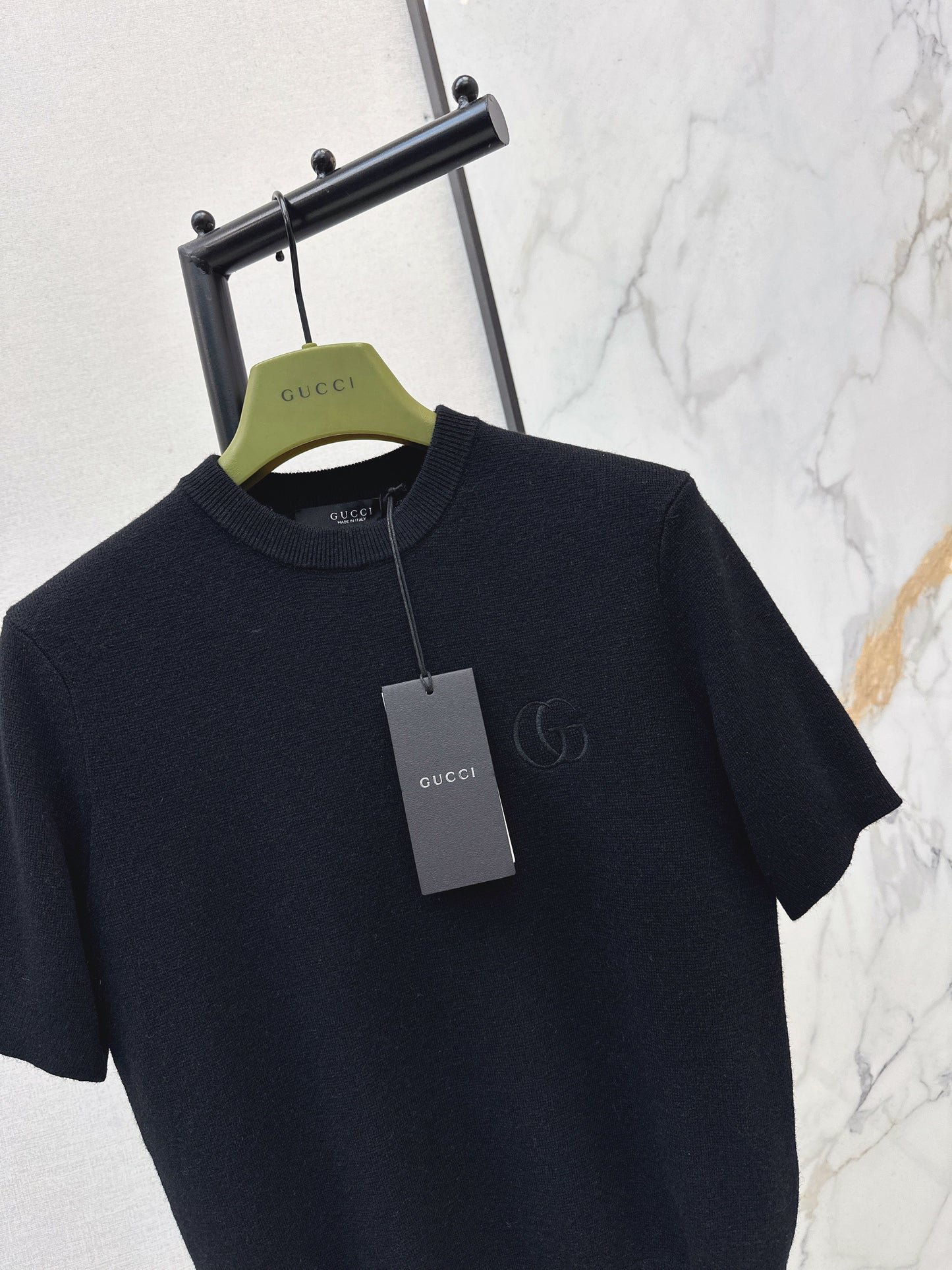 26SS NEUER Woll-Kurzarmpullover