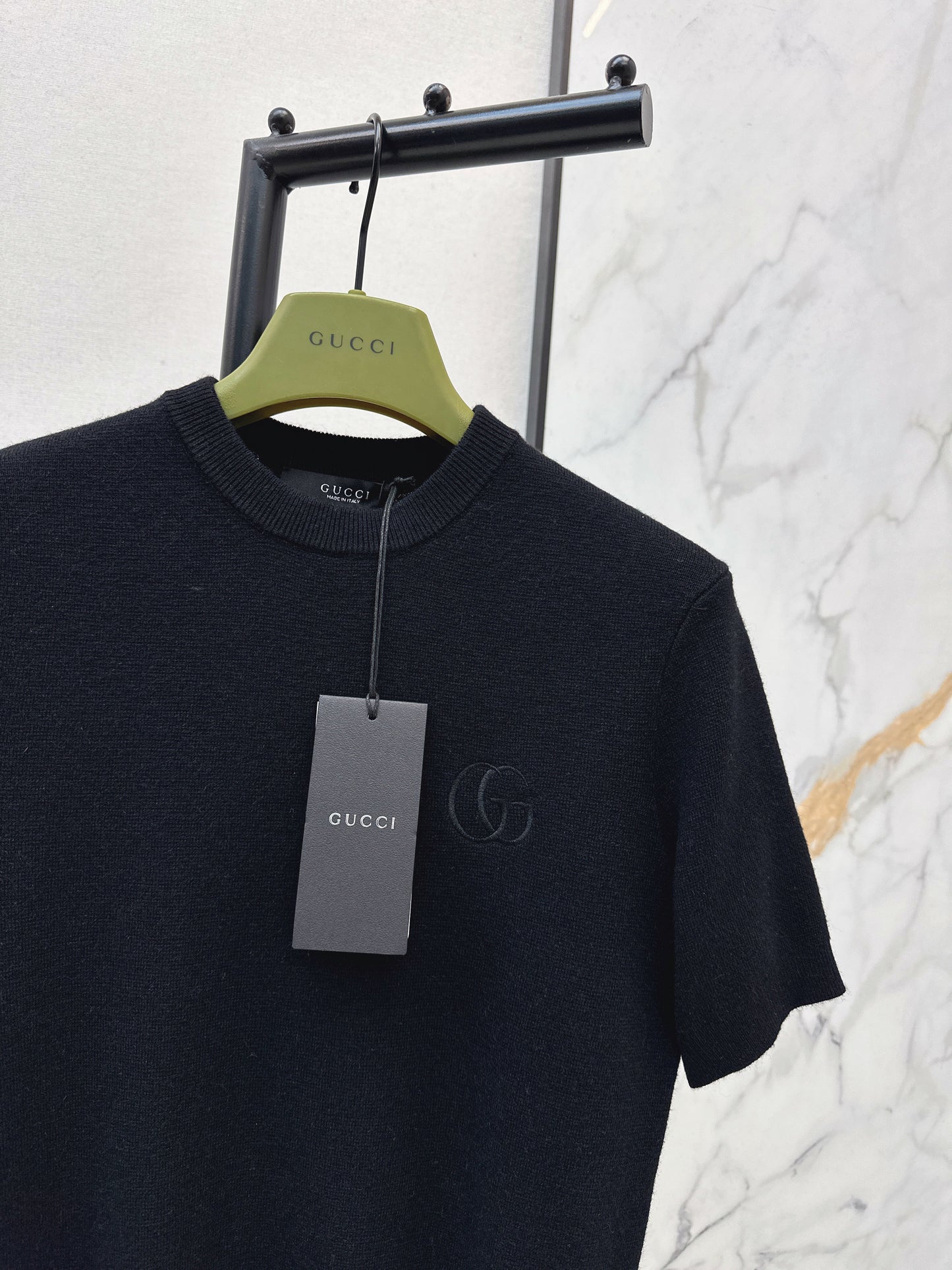 26SS NEUER Woll-Kurzarmpullover