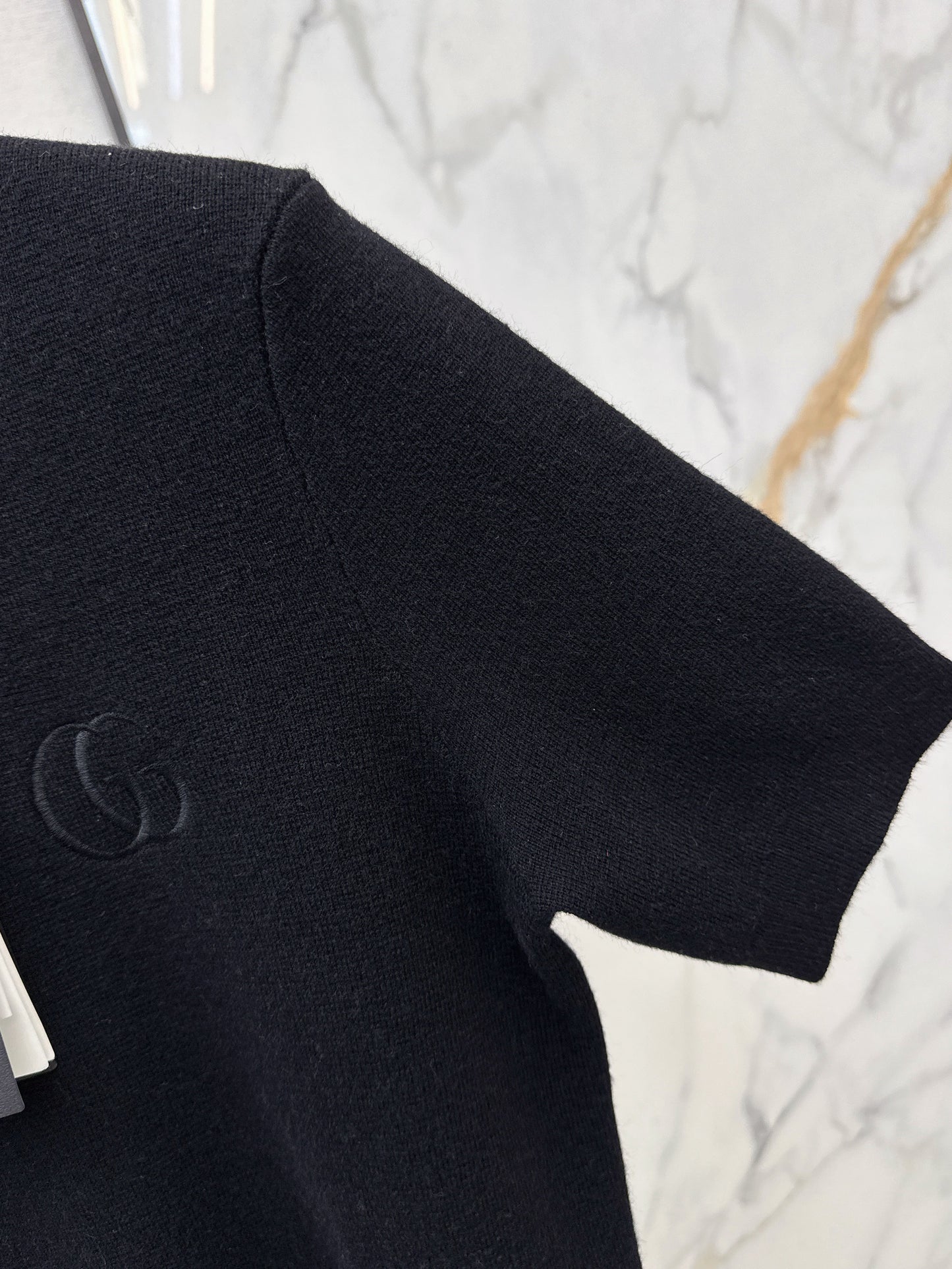 26SS NEUER Woll-Kurzarmpullover