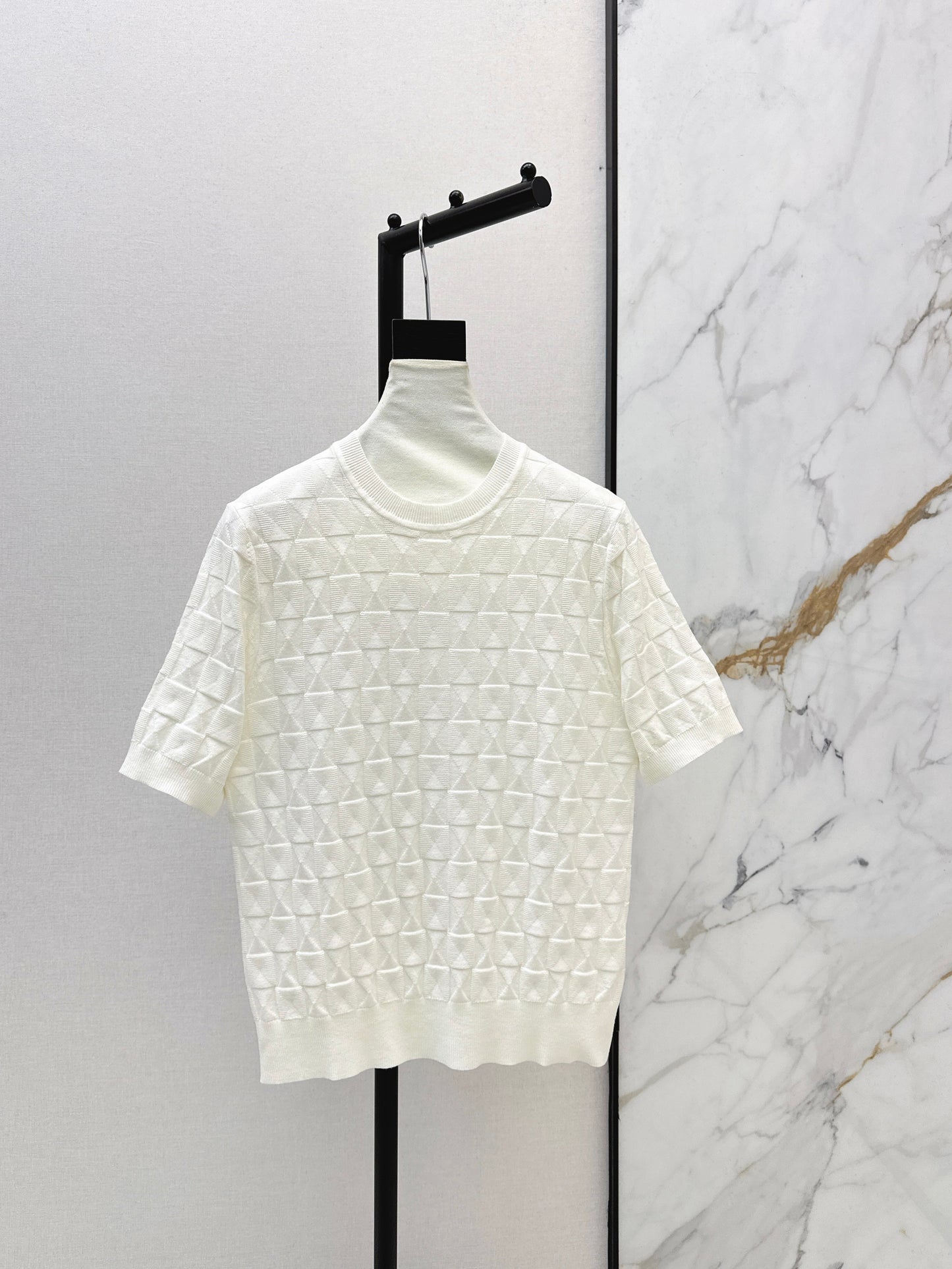 26SS NEW wool knitted short sleeve sweater