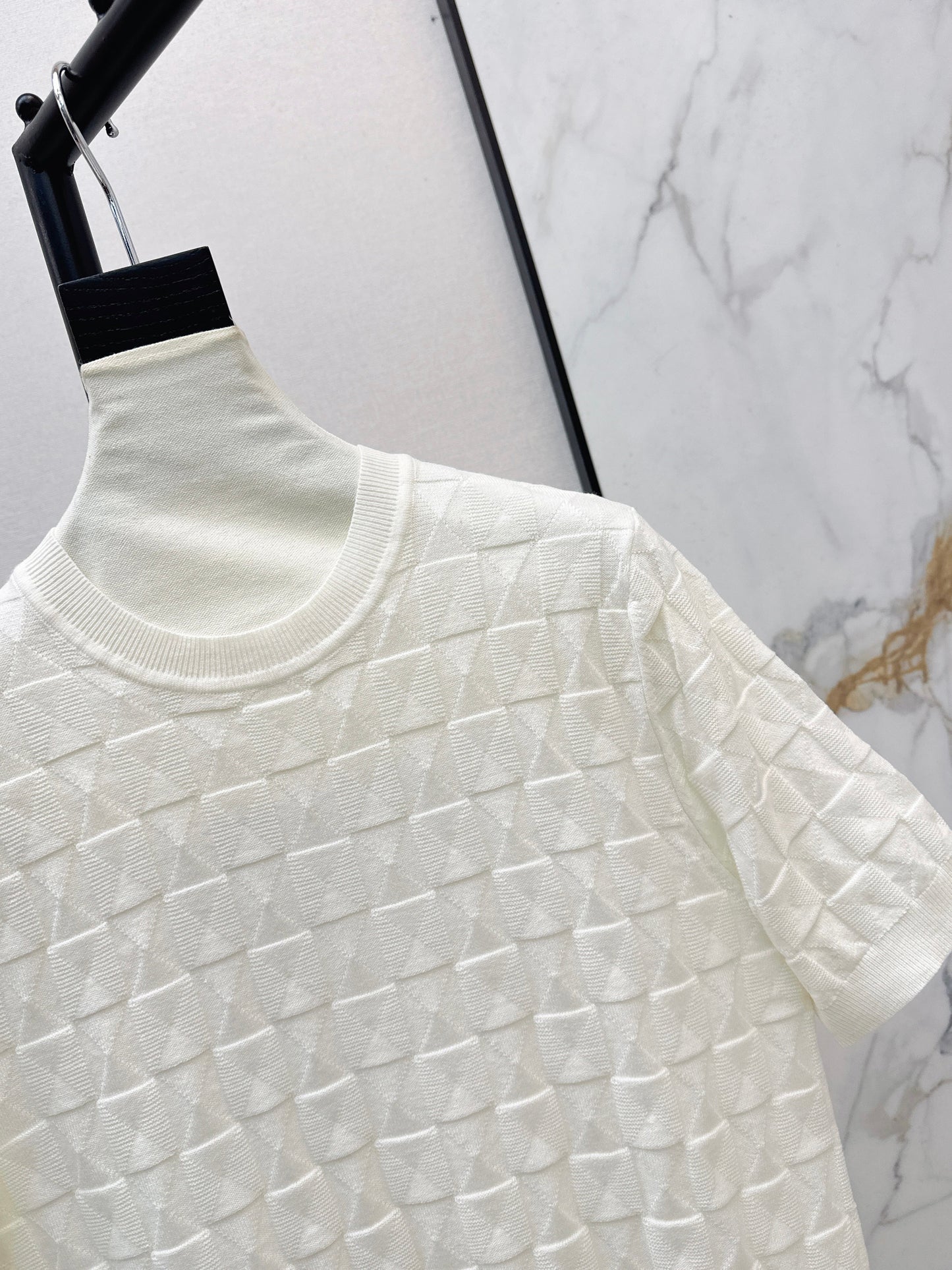 26SS NEW wool knitted short sleeve sweater
