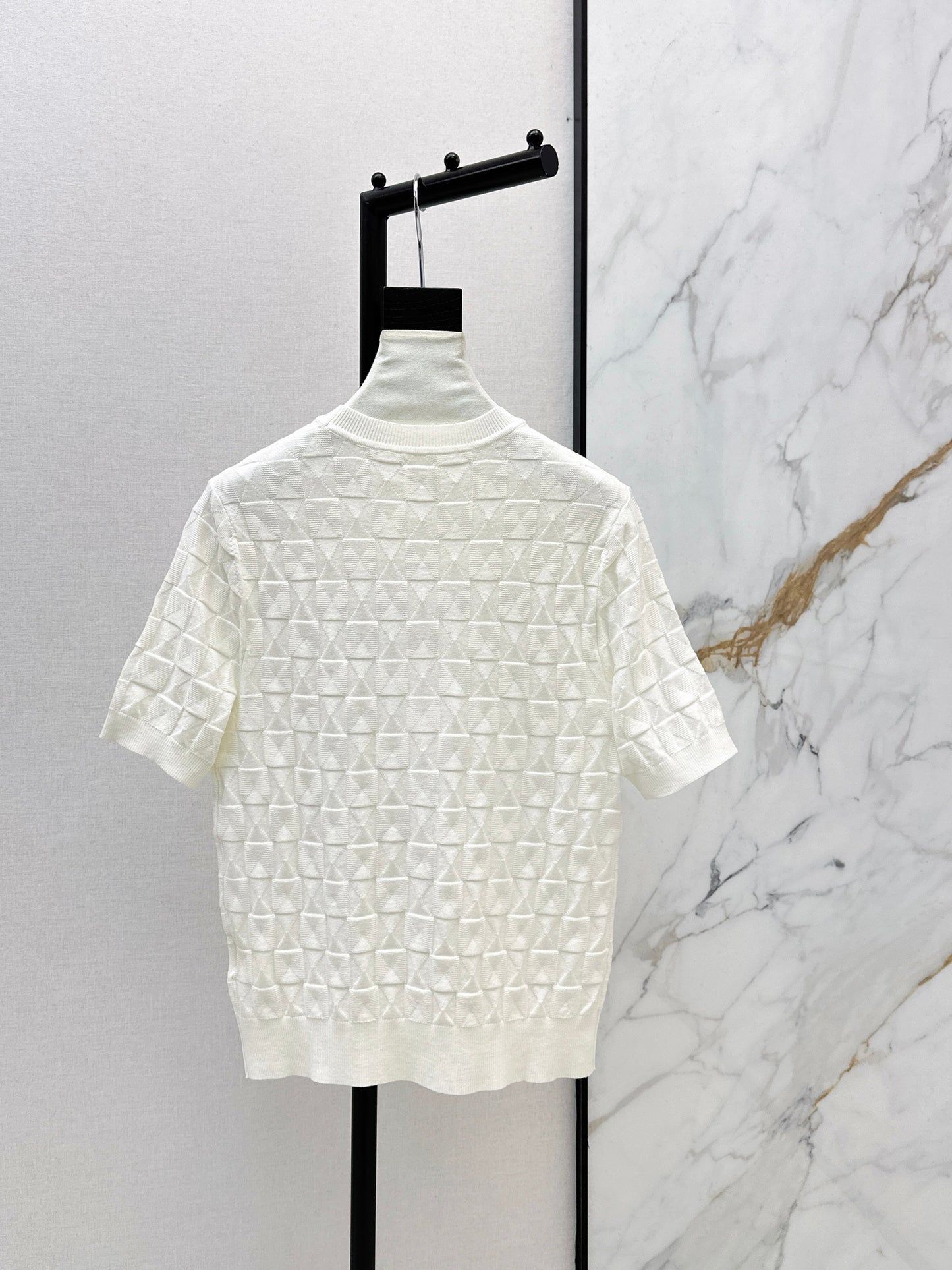 26SS NEW wool knitted short sleeve sweater