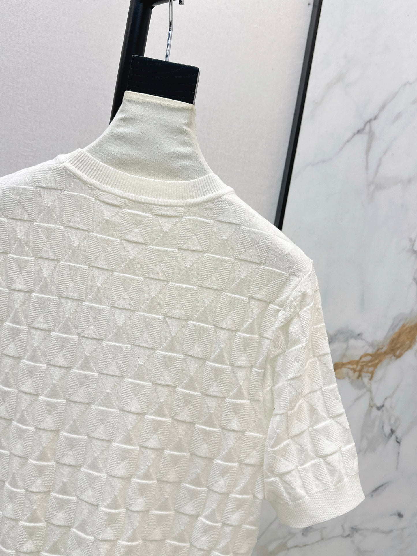 26SS NEW wool knitted short sleeve sweater