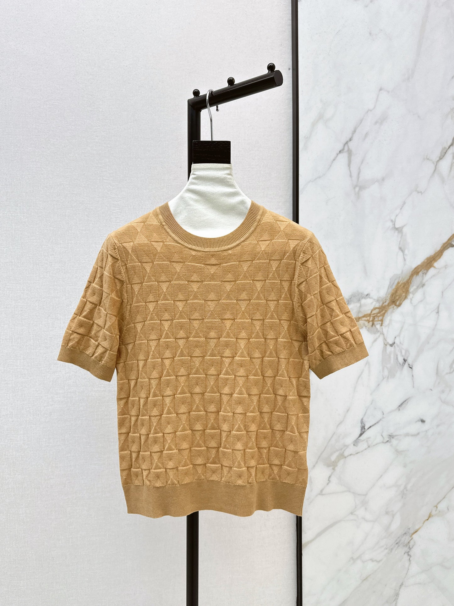 26SS NEW wool knitted short sleeve sweater